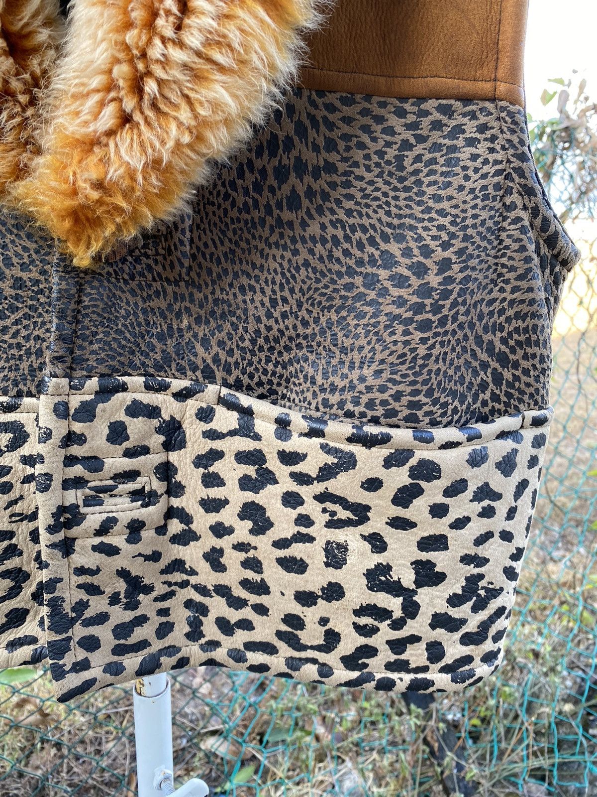 Vintage 90s MEO Suede Leather Faux Fur Boho Hippie Vest M Size US M / EU 48-50 / 2 - 4 Thumbnail