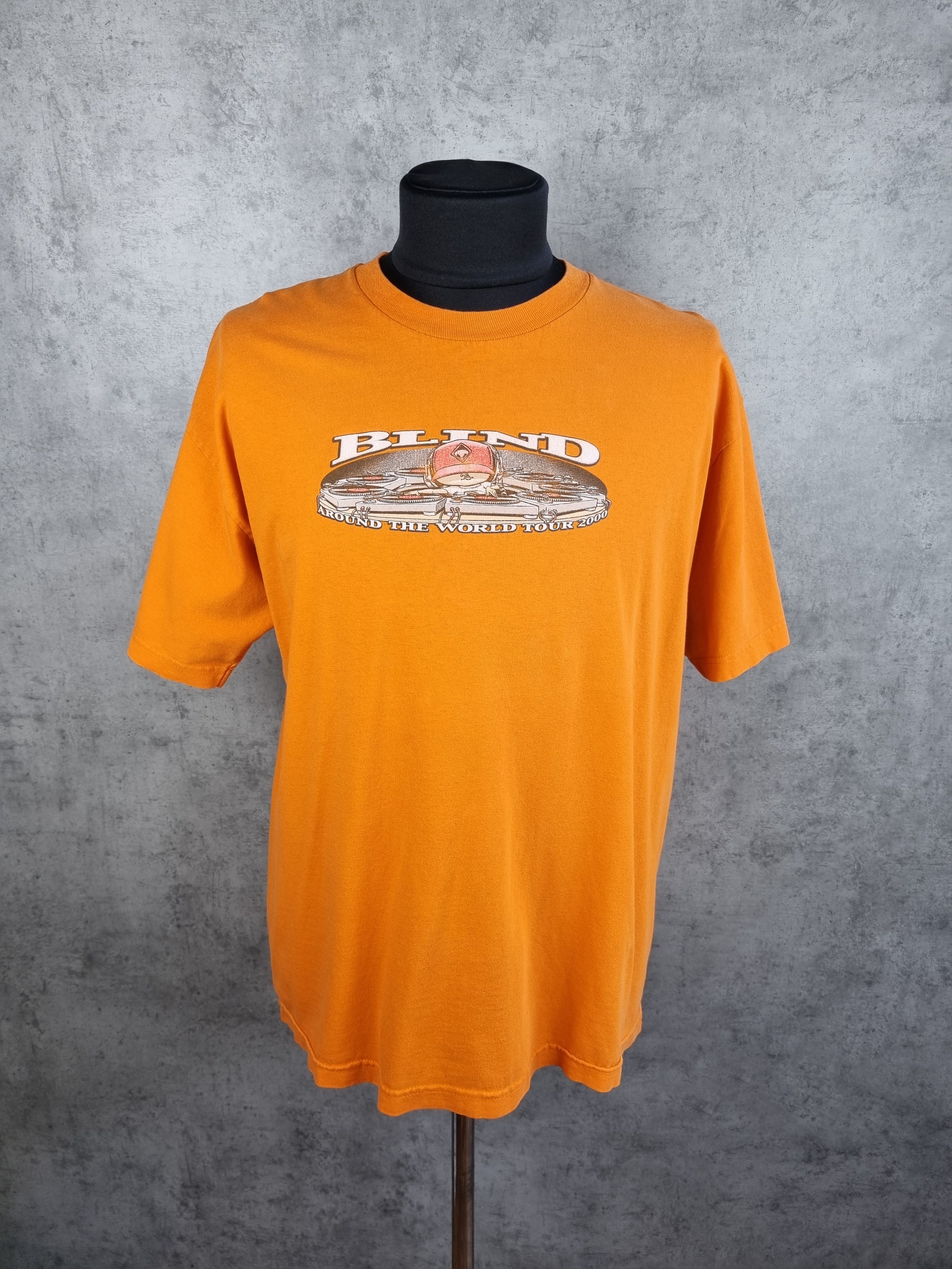 Hook-Ups × Only The Blind × Powell Peralta 90s Blind Around the World Tour 2000 Made in USA Tee Shirt Size US L / EU 52-54 / 3 - 4 Thumbnail