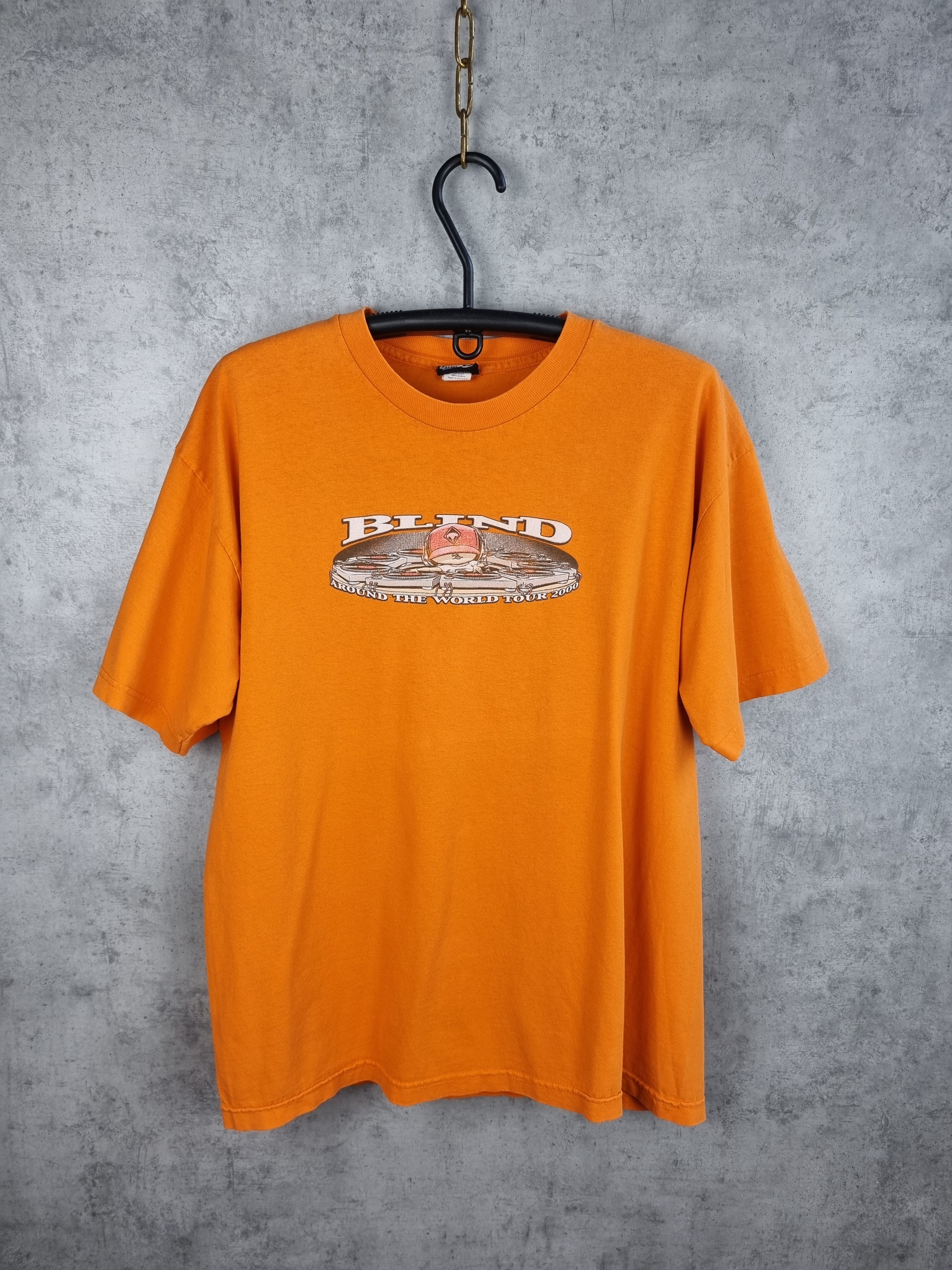 Hook-Ups × Only The Blind × Powell Peralta 90s Blind Around the World Tour 2000 Made in USA Tee Shirt Size US L / EU 52-54 / 3 - 2 Thumbnail
