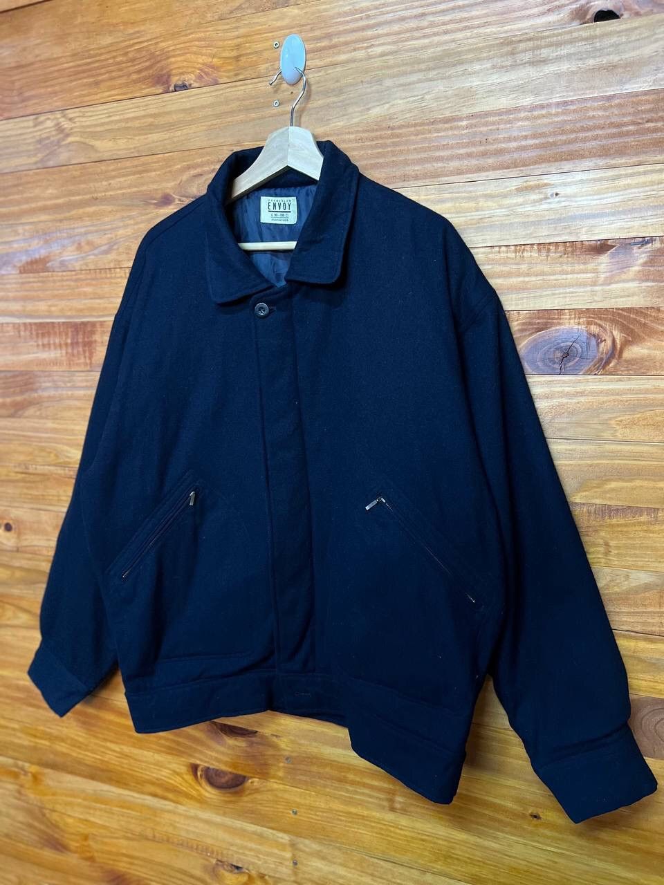 Grand Slam GRAND SLAM ENVOY WOOL BOMBER STYLE JACKET Size US L / EU 52-54 / 3 - 3 Thumbnail