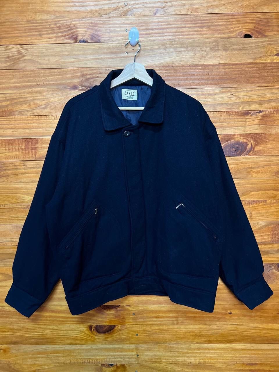 Grand Slam GRAND SLAM ENVOY WOOL BOMBER STYLE JACKET Size US L / EU 52-54 / 3 - 1 Thumbnail
