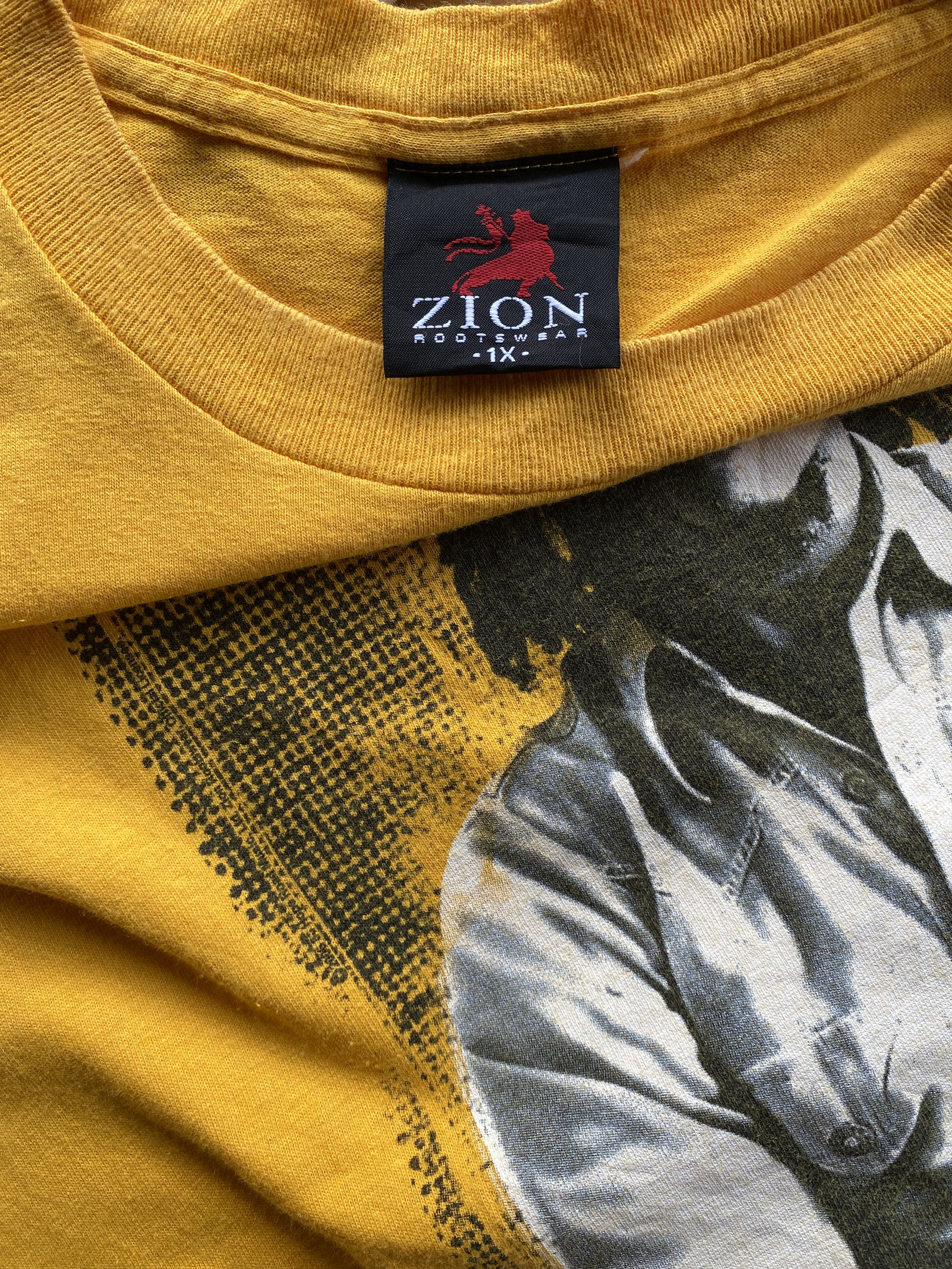 Band Tees 💥VINTAGE BOB MARLEY Zion reggae jamaica tee shirt Size US XL / EU 56 / 4 - 2 Thumbnail