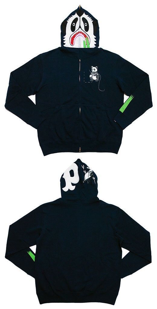 Bape panda full zip on sale hoodie