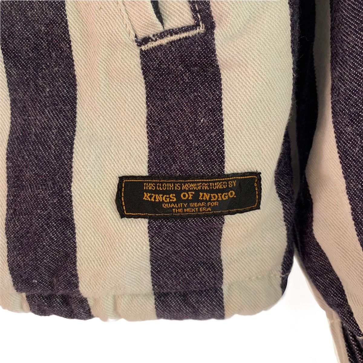 Indigo King Of Indigo Striped Prisoner Pattern Jacket Size US L / EU 52-54 / 3 - 8 Thumbnail