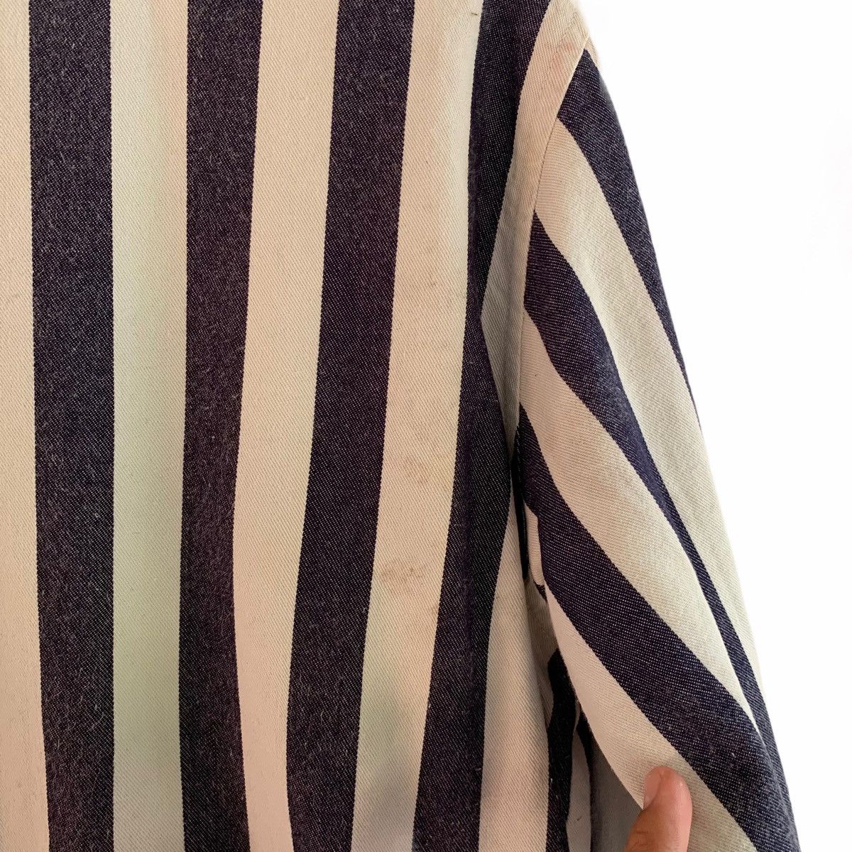Indigo King Of Indigo Striped Prisoner Pattern Jacket Size US L / EU 52-54 / 3 - 10 Thumbnail
