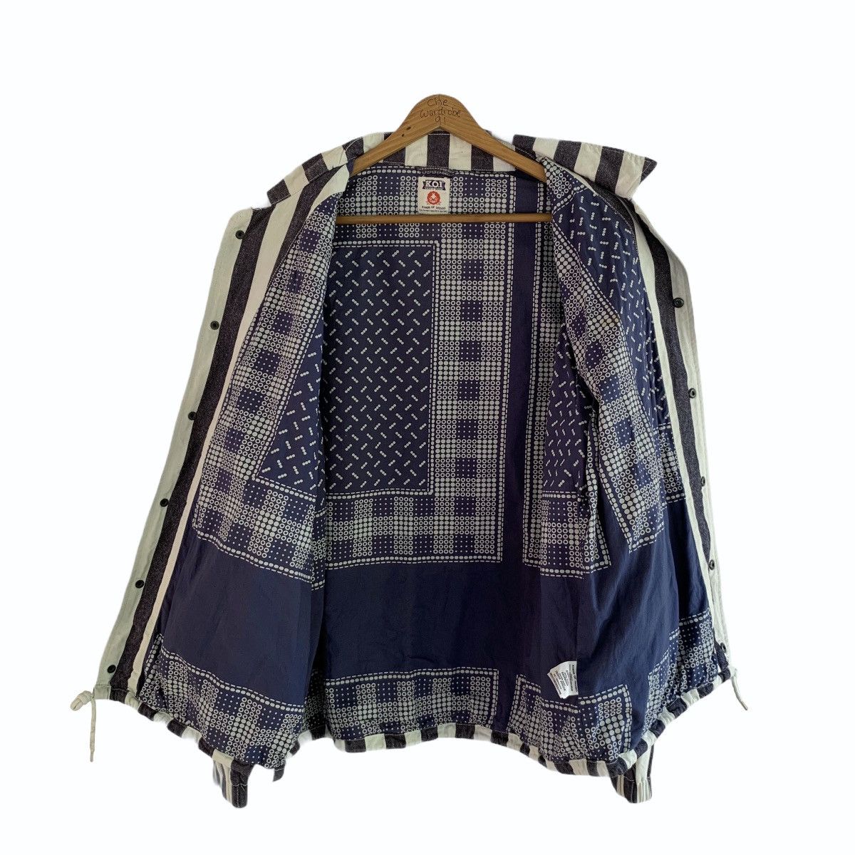 Indigo King Of Indigo Striped Prisoner Pattern Jacket Size US L / EU 52-54 / 3 - 2 Thumbnail