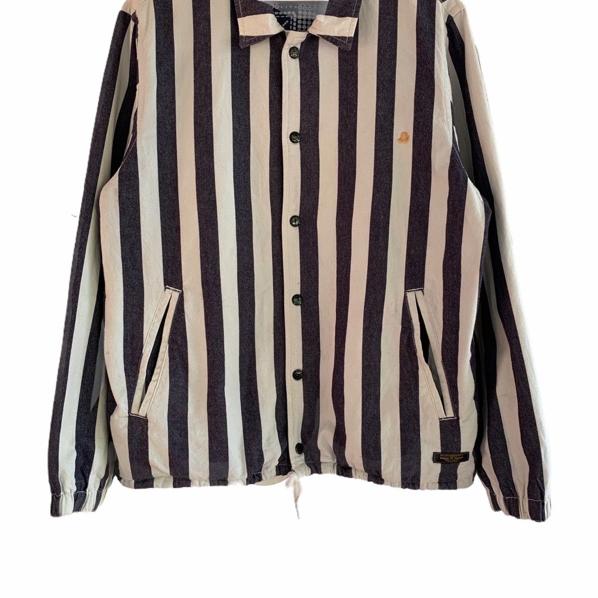 Indigo King Of Indigo Striped Prisoner Pattern Jacket Size US L / EU 52-54 / 3 - 5 Thumbnail