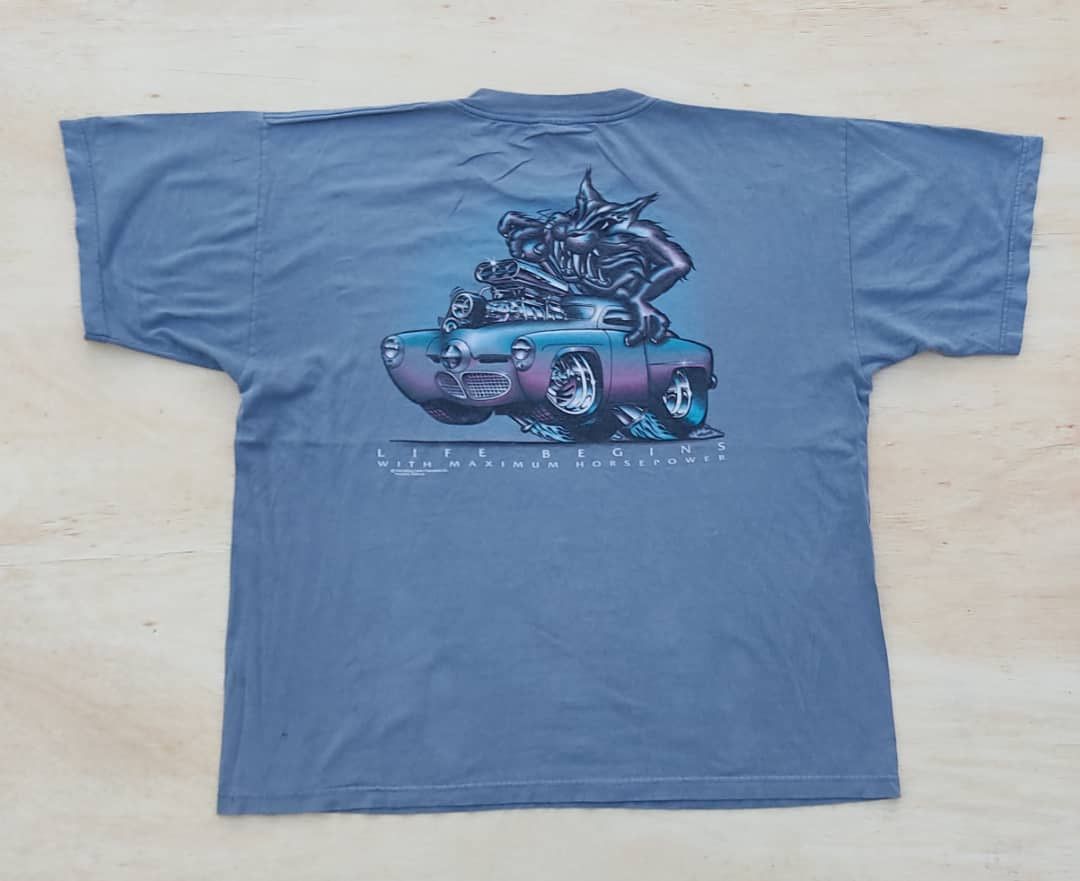 image of Vintage Tee in Navy, Men's (Size 2XL)