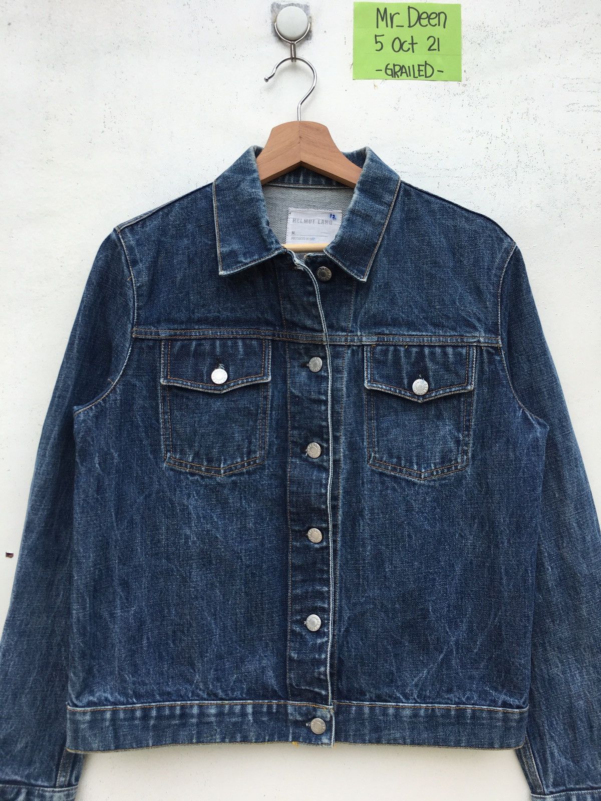 Helmut Lang Vintage 90s Rare Helmut Lang Classic Denim Jacket Size US M / EU 48-50 / 2 - 5 Thumbnail