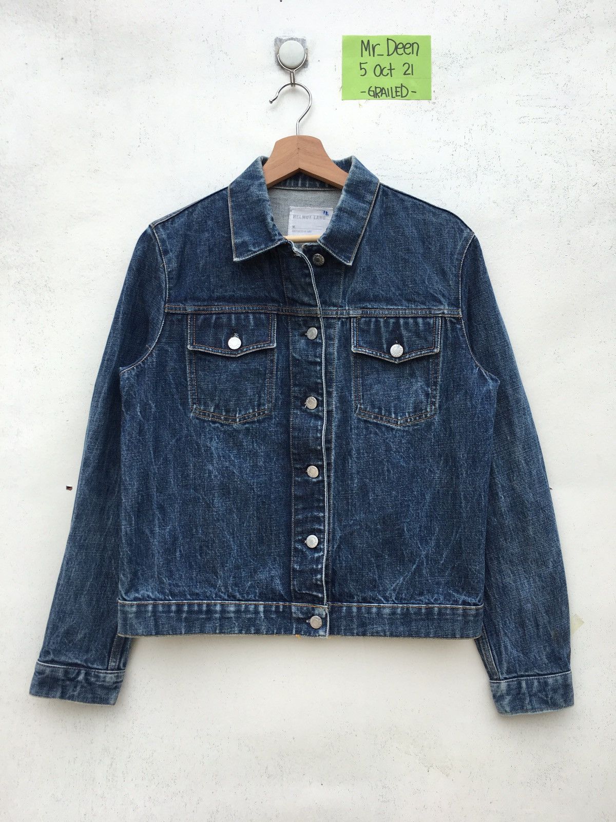 Helmut Lang 1999 Classic Raw Denim Jacket – Justin Reed