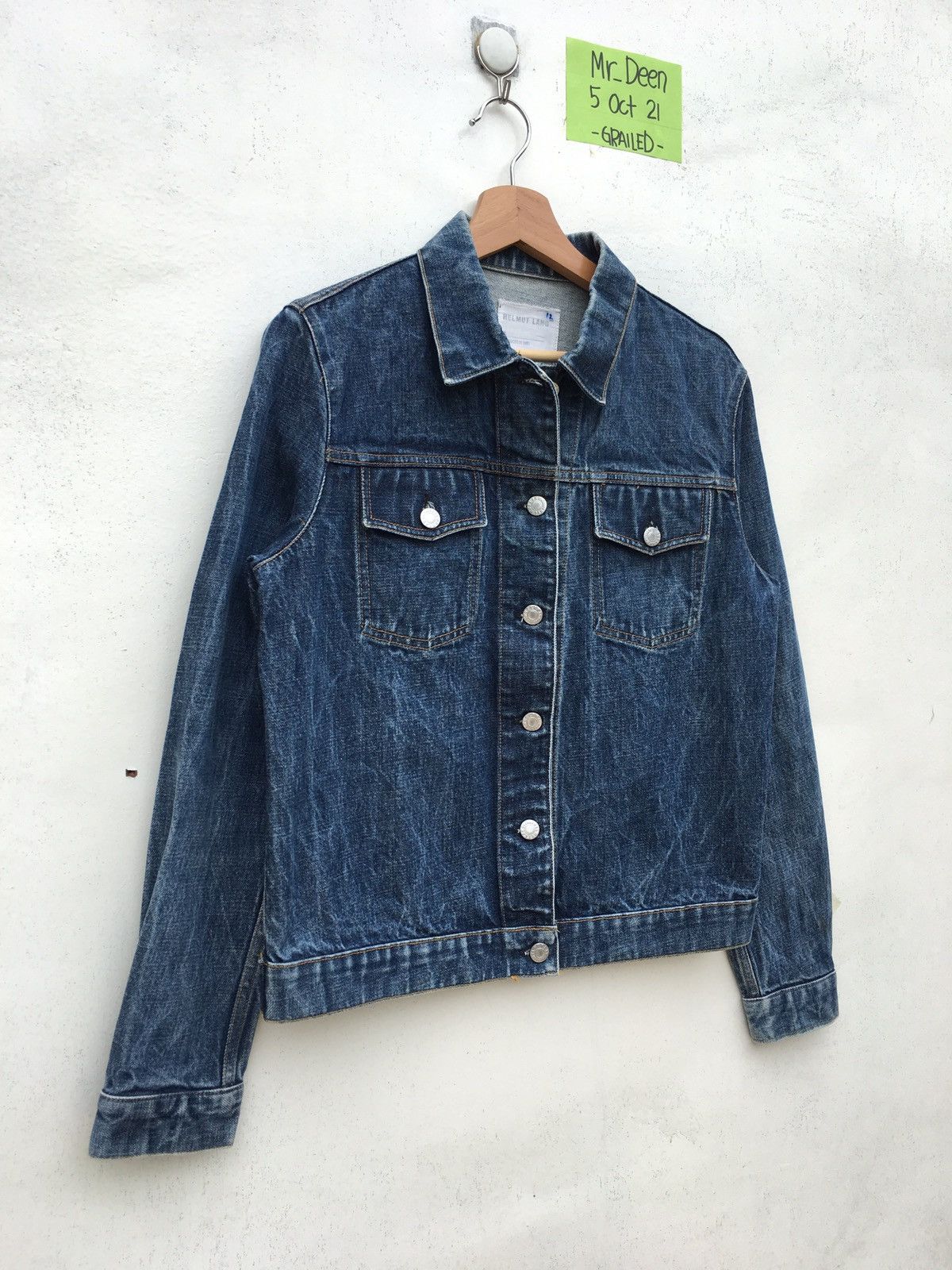 Helmut Lang Vintage 90s Rare Helmut Lang Classic Denim Jacket Size US M / EU 48-50 / 2 - 3 Thumbnail