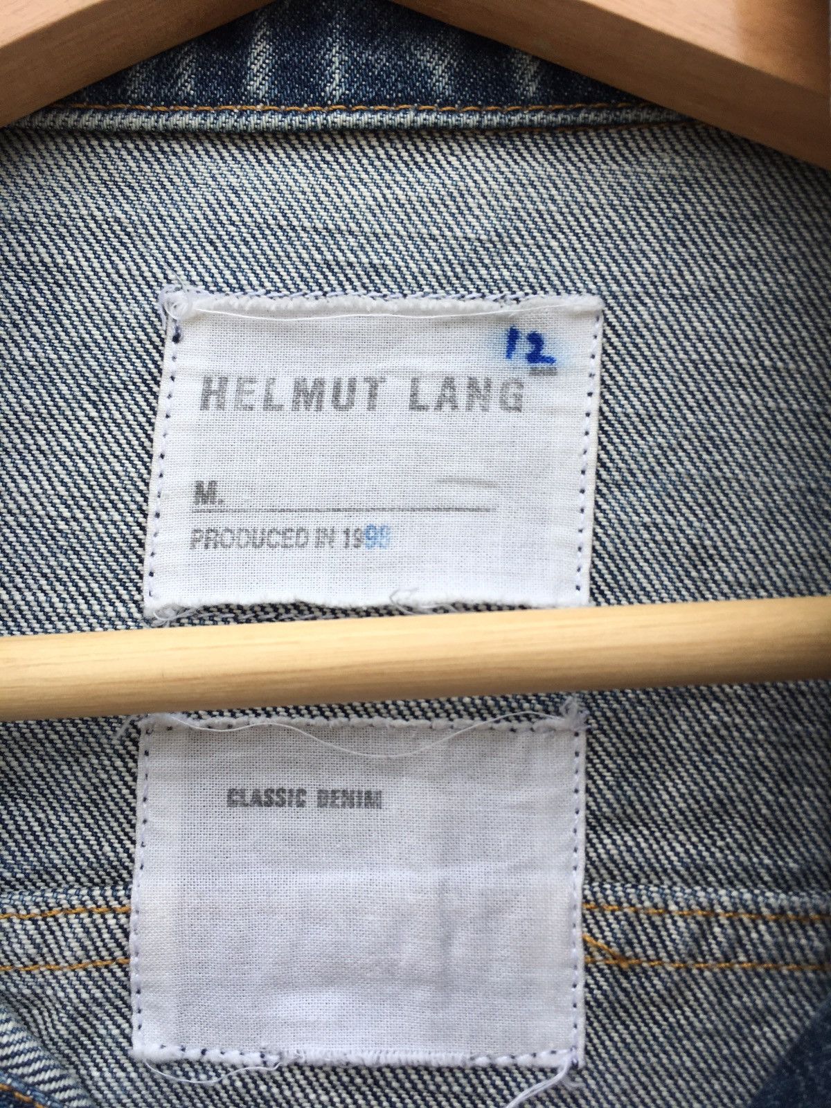 Helmut Lang Vintage 90s Rare Helmut Lang Classic Denim Jacket Size US M / EU 48-50 / 2 - 8 Thumbnail