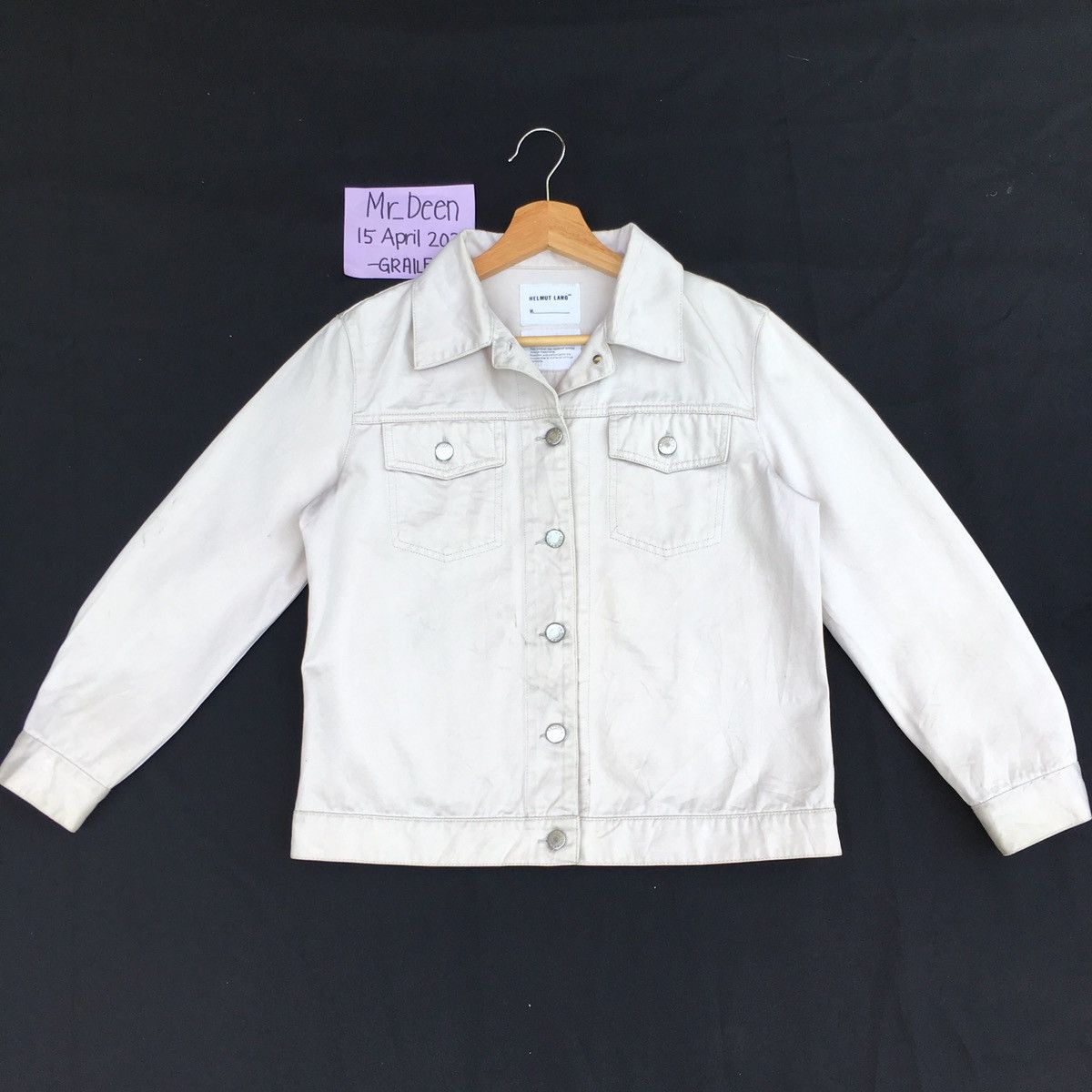 Helmut Lang Vintage Helmut Lang Cotton Buttons Jacket Size US M / EU 48-50 / 2 - 1 Thumbnail