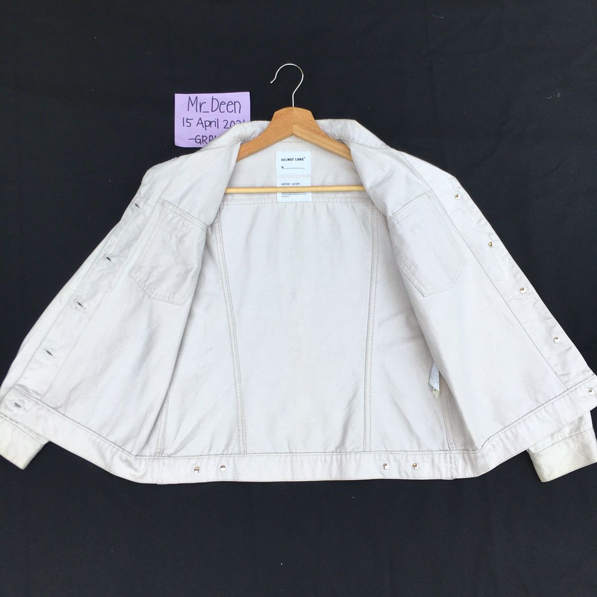 Helmut Lang Vintage Helmut Lang Cotton Buttons Jacket Size US M / EU 48-50 / 2 - 14 Thumbnail