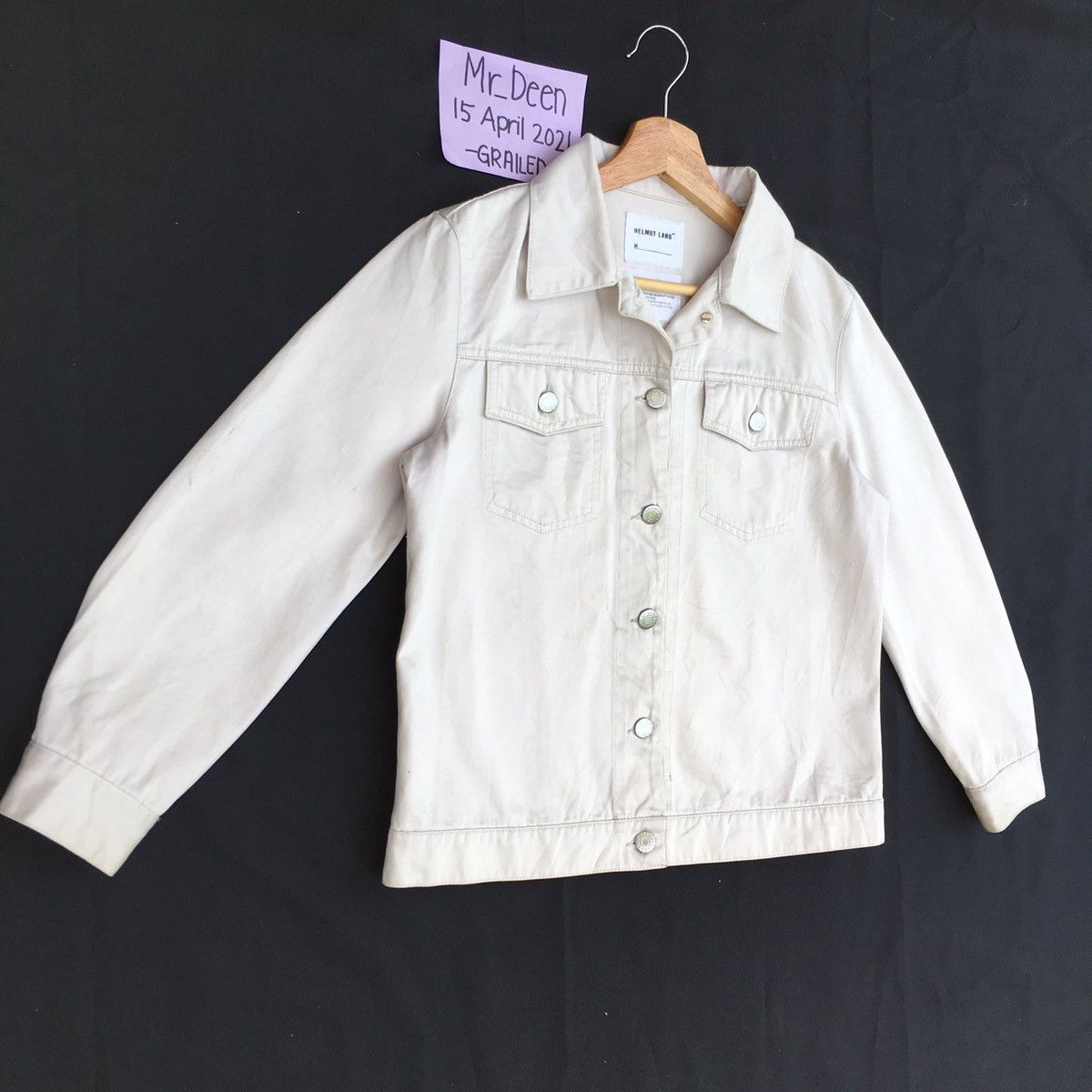 Helmut Lang Vintage Helmut Lang Cotton Buttons Jacket Size US M / EU 48-50 / 2 - 2 Thumbnail