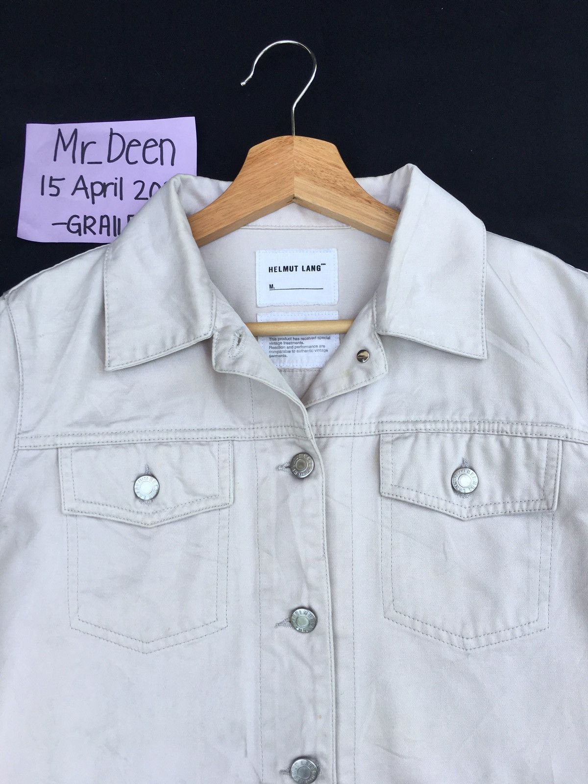 Helmut Lang Vintage Helmut Lang Cotton Buttons Jacket Size US M / EU 48-50 / 2 - 6 Thumbnail