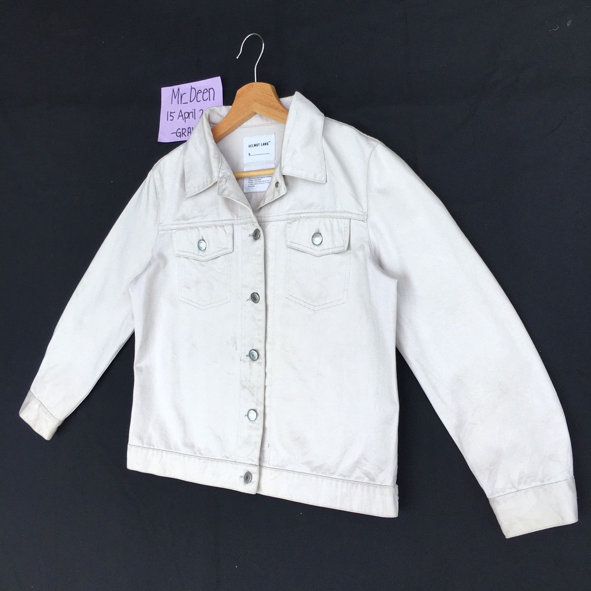 Helmut Lang Vintage Helmut Lang Cotton Buttons Jacket Size US M / EU 48-50 / 2 - 3 Thumbnail