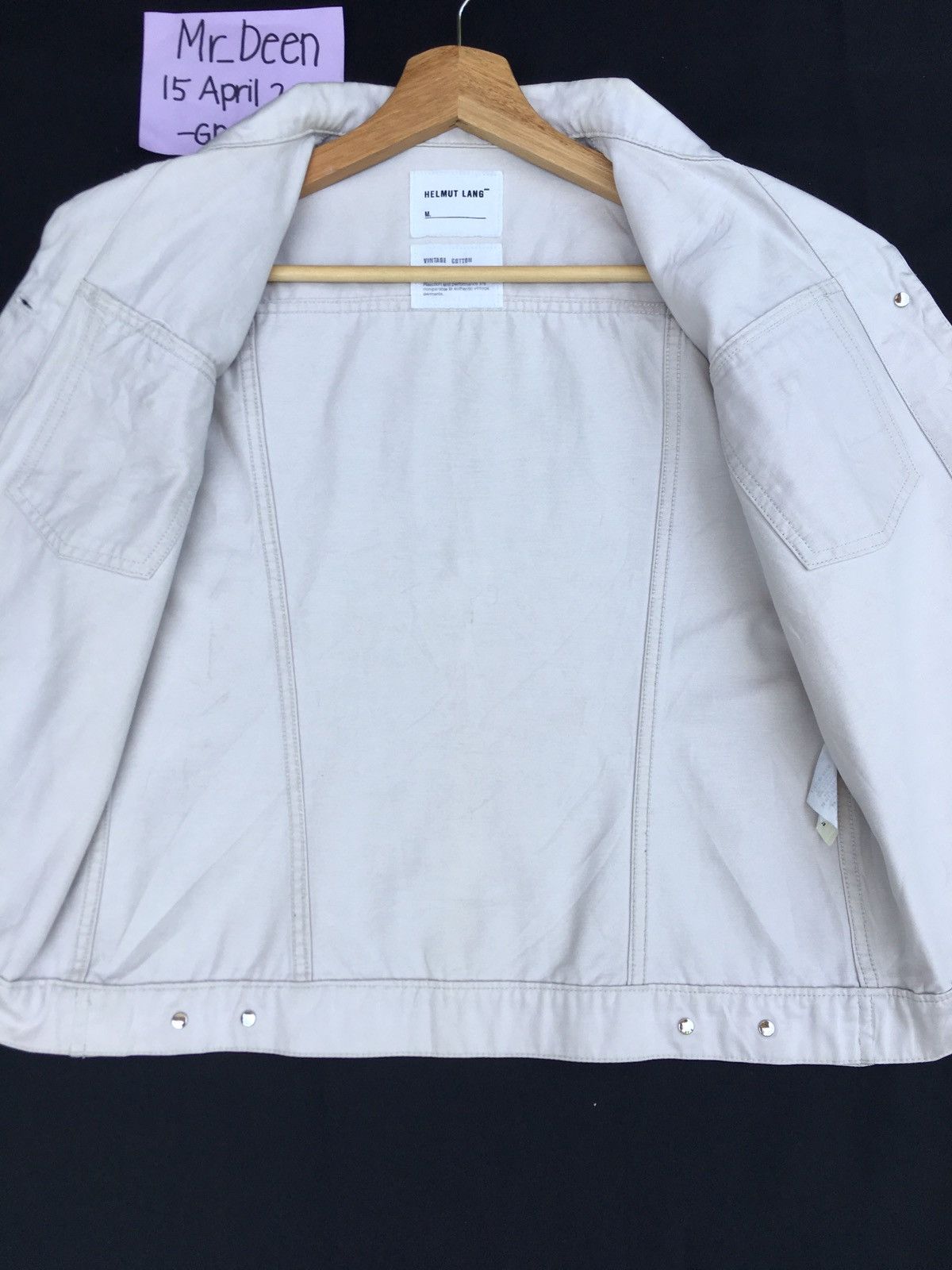Helmut Lang Vintage Helmut Lang Cotton Buttons Jacket Size US M / EU 48-50 / 2 - 15 Thumbnail
