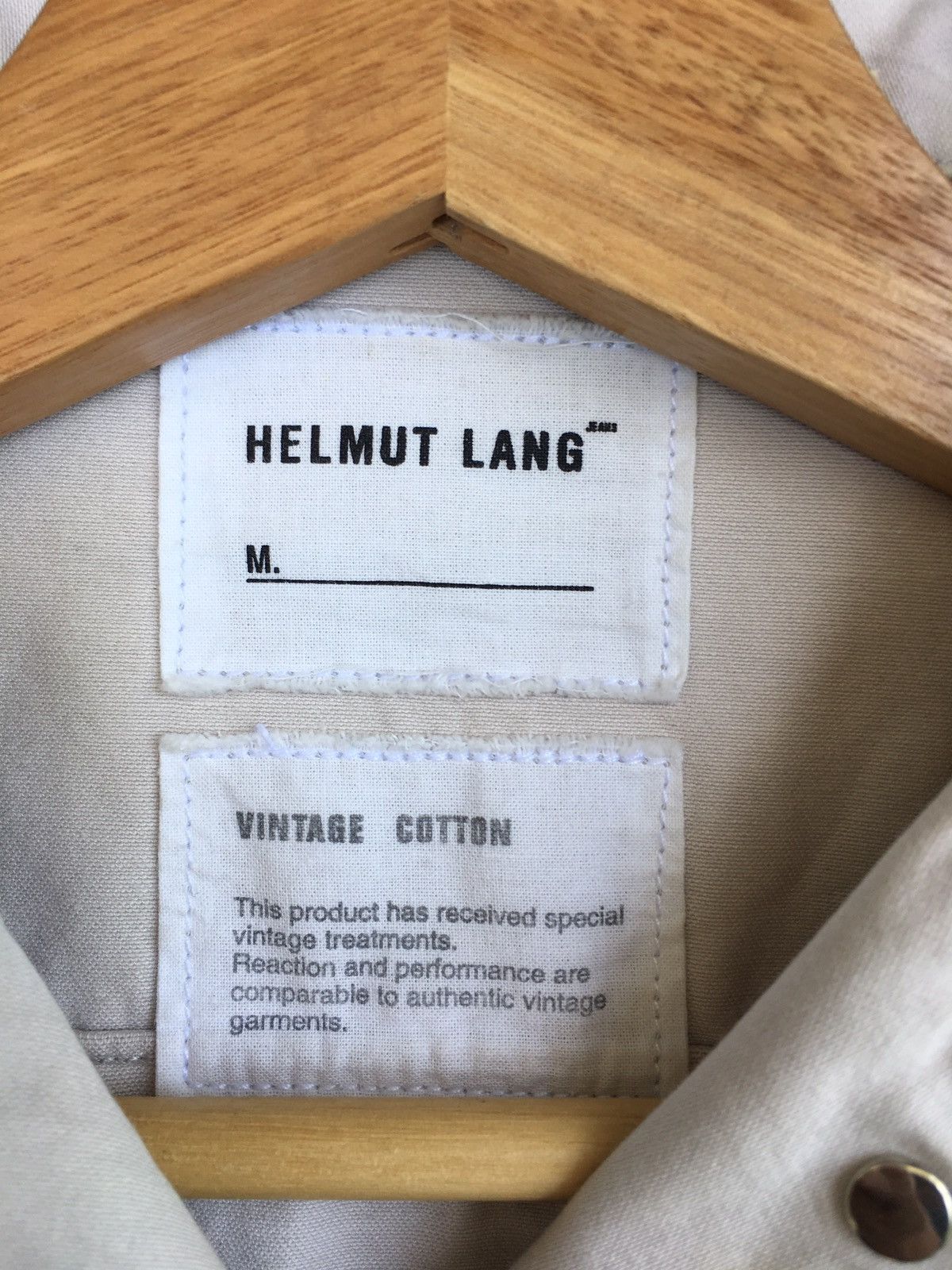 Helmut Lang Vintage Helmut Lang Cotton Buttons Jacket Size US M / EU 48-50 / 2 - 13 Thumbnail