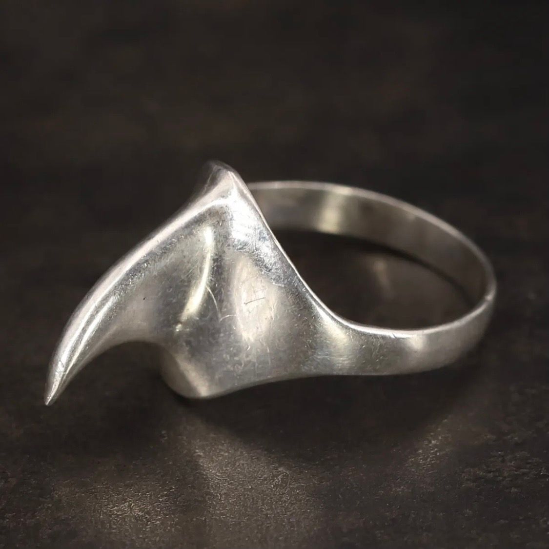 Pre-owned 925 Silver X Sterling Silver Vintage Sterling Silver Brutalist Talon Claw Ring Size 9