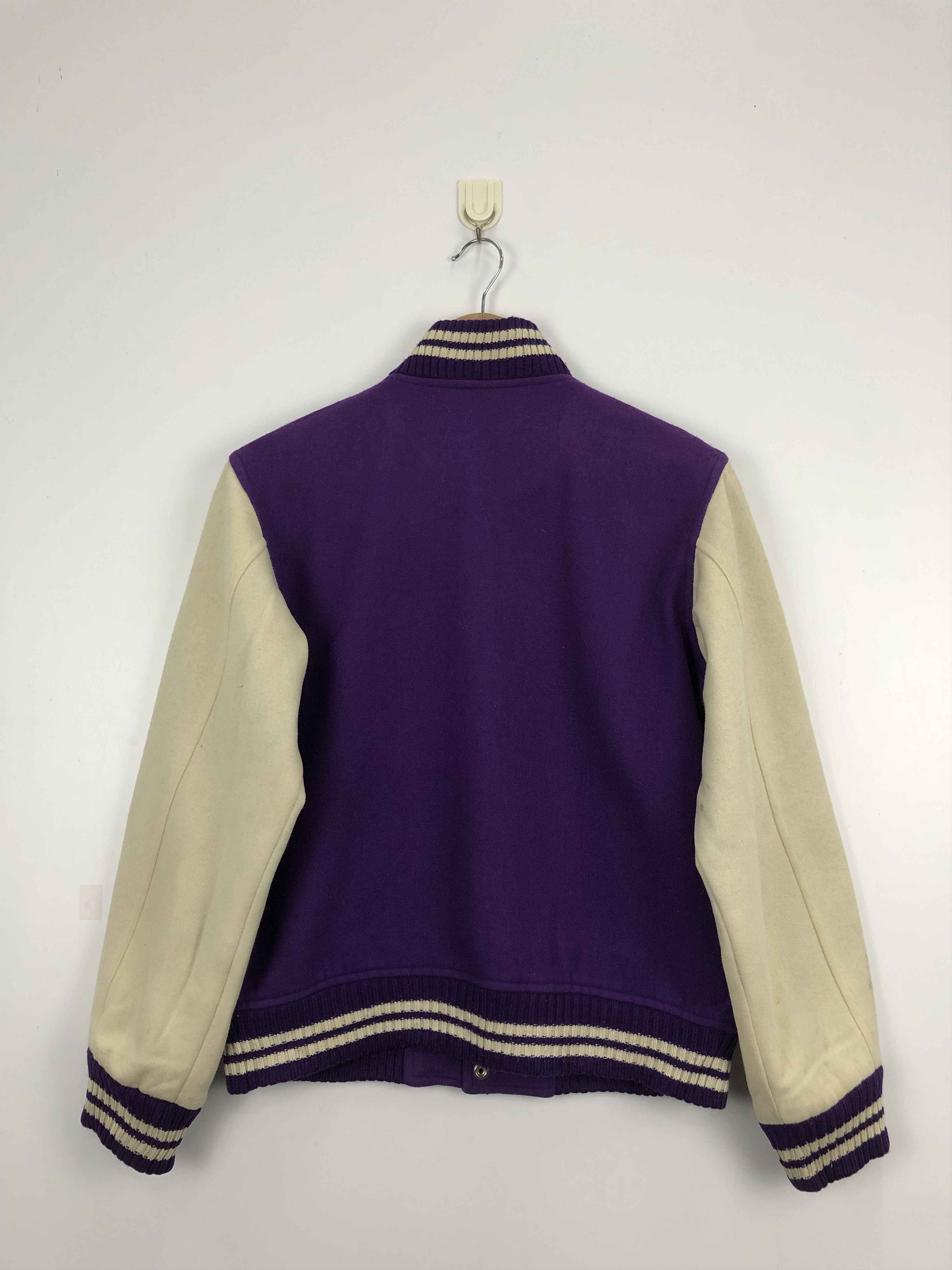 Japanese Brand × Vintage Vintage Japanese Brand Wool Varsity Jacket Purple Size US M / EU 48-50 / 2 - 6 Thumbnail