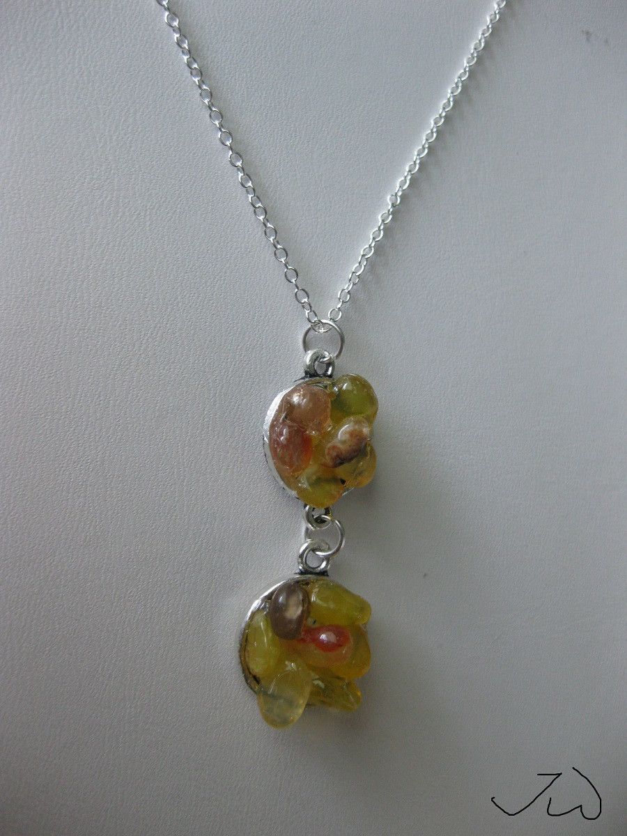 Handmade Yellow quartz chain necklace Size ONE SIZE - 2 Thumbnail