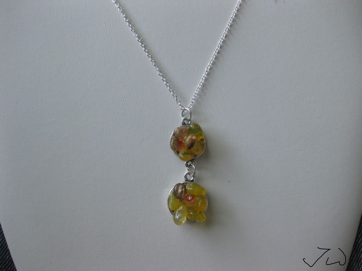 Handmade Yellow quartz chain necklace Size ONE SIZE - 1 Thumbnail