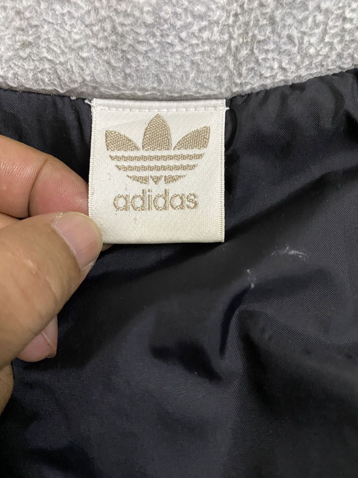 Adidas Vintage 90s Adidas Jacket Fleece Embroidery Big Logo Size US L / EU 52-54 / 3 - 7 Thumbnail