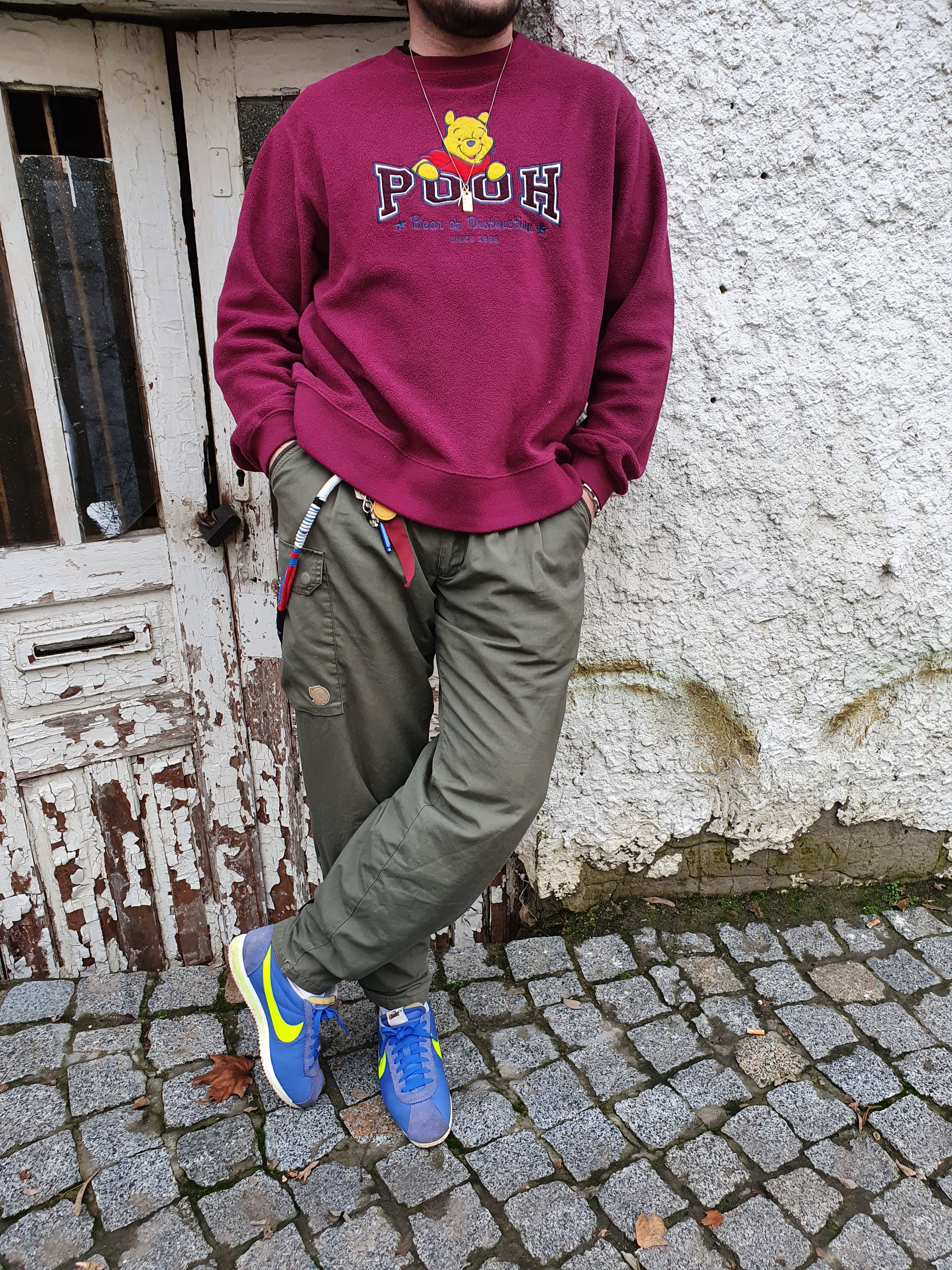 Cartoon Network × Disney × Vintage Fleece Vintage 90s Disney Pooh Big Logo Sweatshirt Size US L / EU 52-54 / 3 - 2 Thumbnail