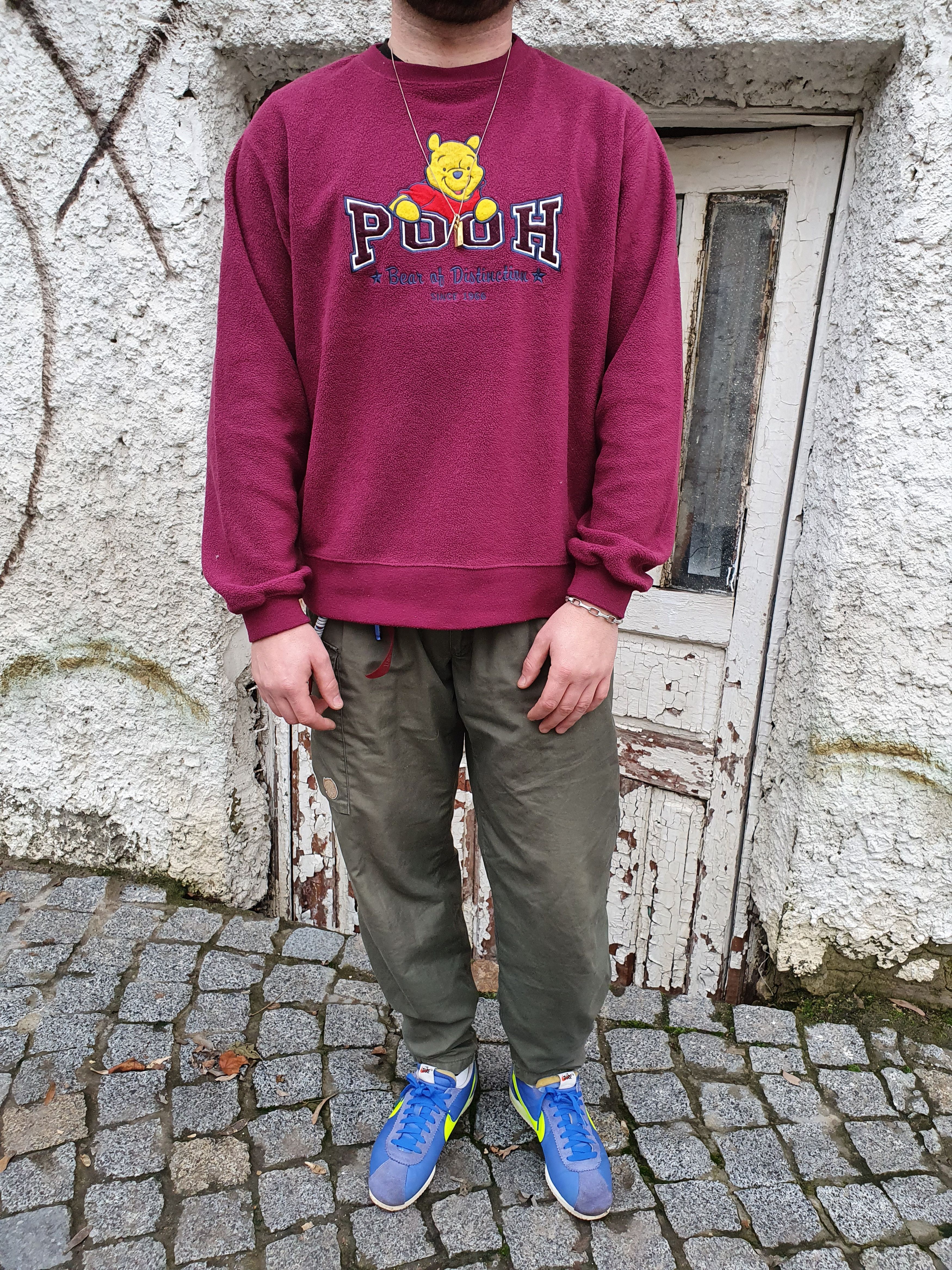 Cartoon Network × Disney × Vintage Fleece Vintage 90s Disney Pooh Big Logo Sweatshirt Size US L / EU 52-54 / 3 - 6 Thumbnail