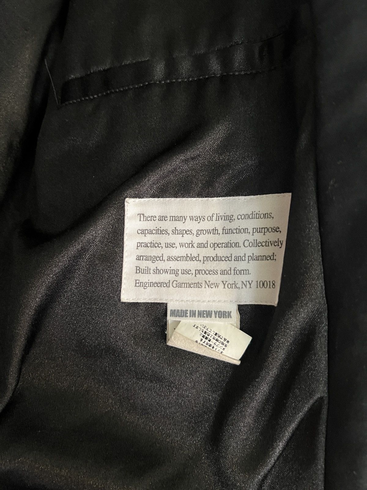 Engineered Garments Black Engineered garments zip jacket Size US L / EU 52-54 / 3 - 5 Thumbnail