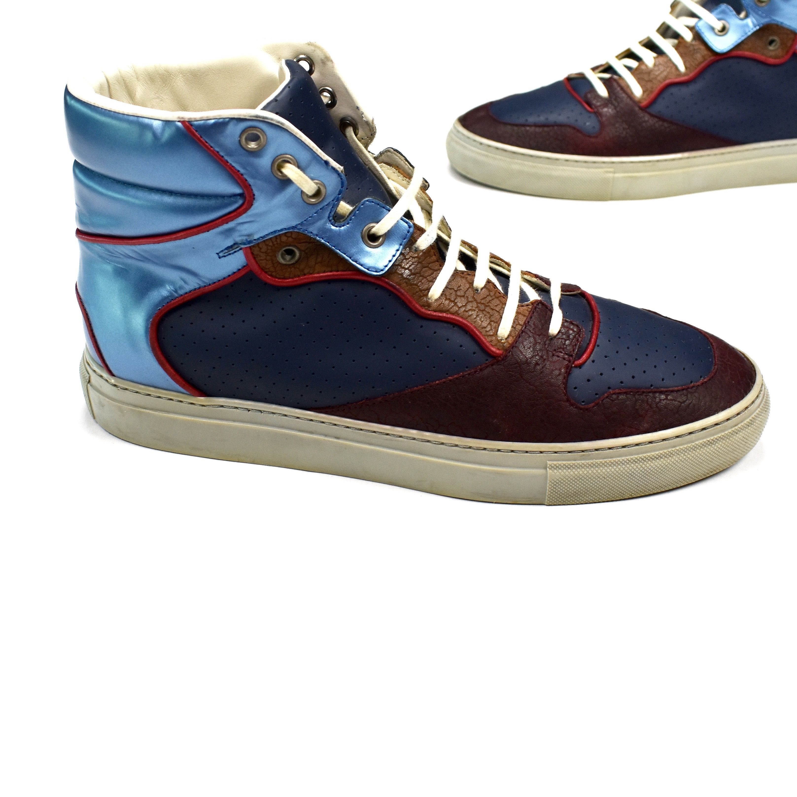 Balenciaga Balenciaga Multi Material High Top Dunk Sneakers Size US 8.5 / EU 41-42 - 2 Thumbnail