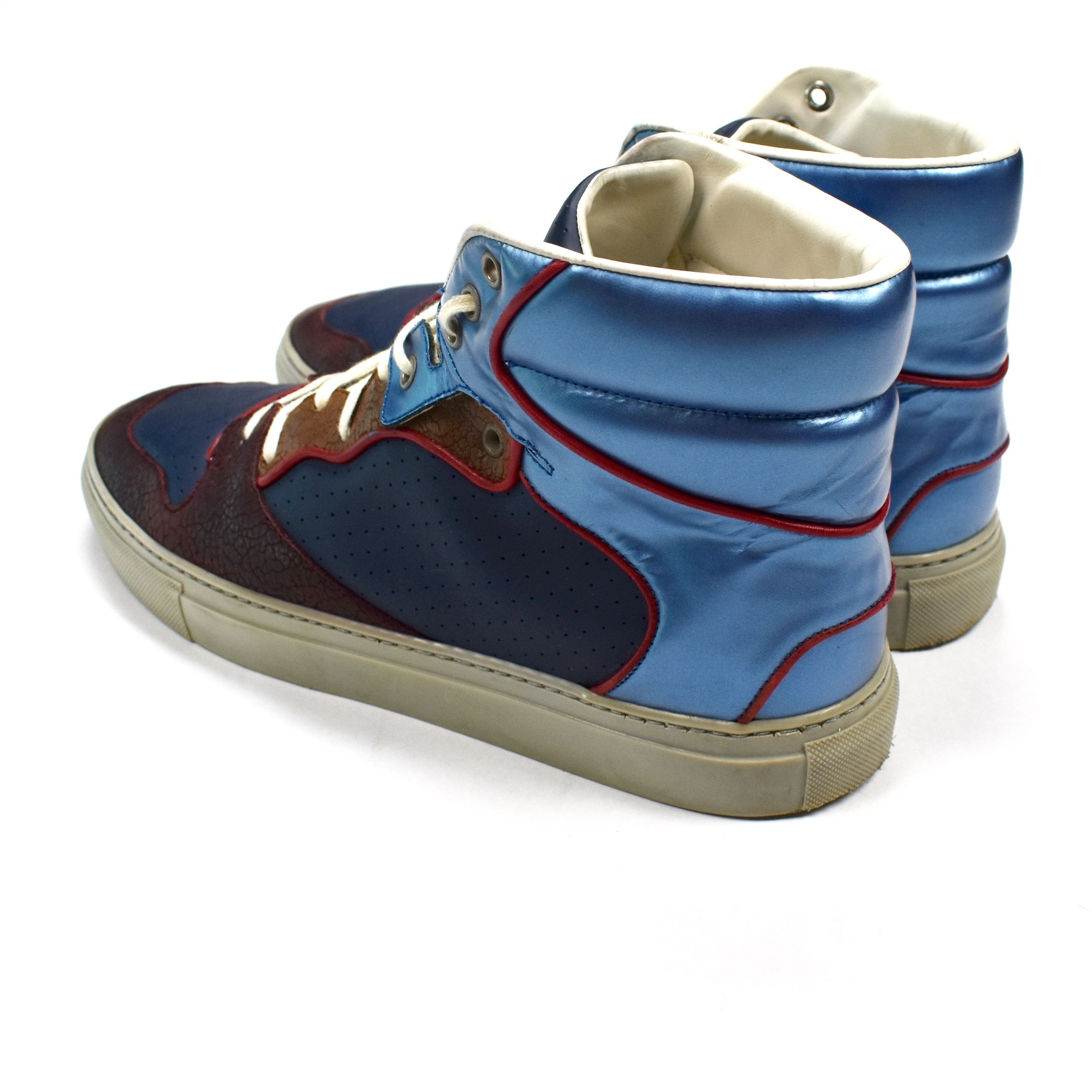 Balenciaga Balenciaga Multi Material High Top Dunk Sneakers Size US 8.5 / EU 41-42 - 6 Thumbnail