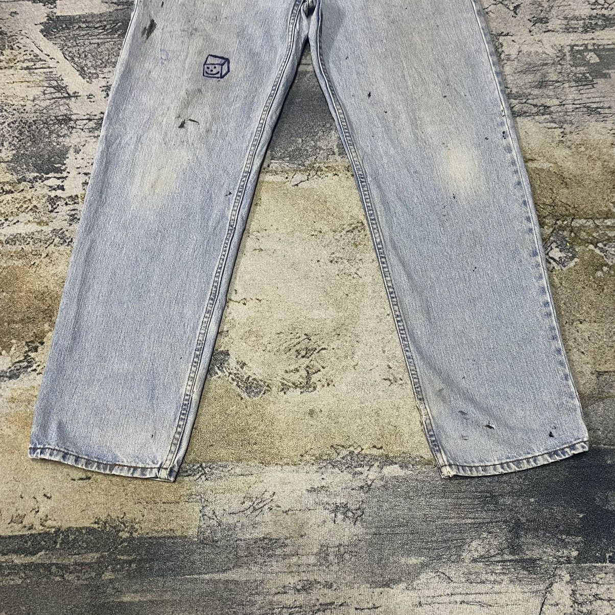 Levi's × Levi's Vintage Clothing × Vintage Vintage Levis 550 Relaxed Fit Faded Stain Baggy Denim Jeans Size US 34 / EU 50 - 5 Thumbnail