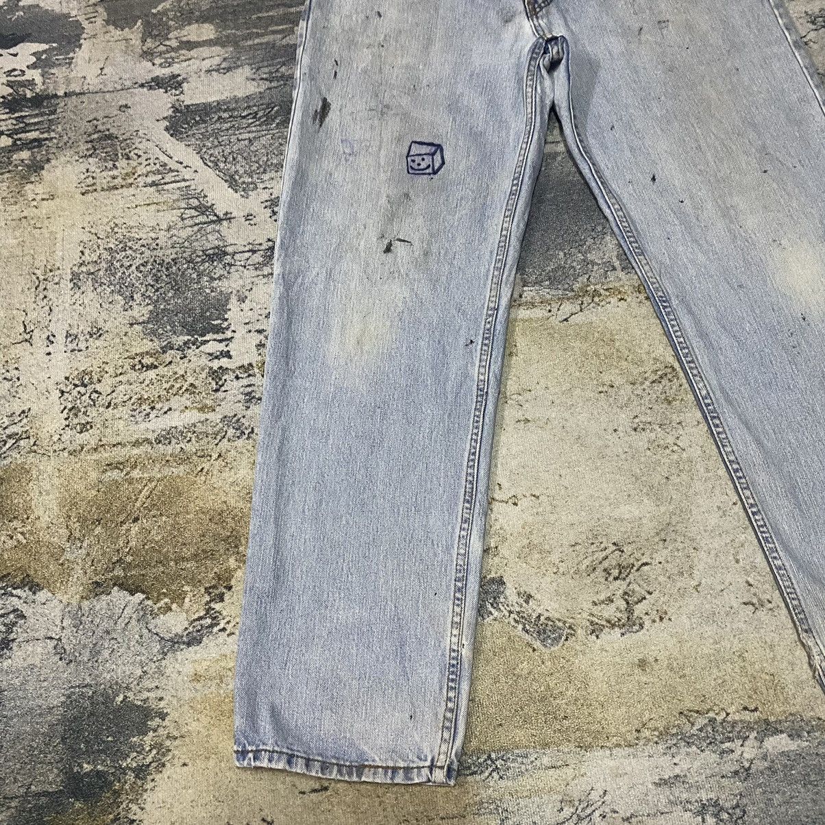 Levi's × Levi's Vintage Clothing × Vintage Vintage Levis 550 Relaxed Fit Faded Stain Baggy Denim Jeans Size US 34 / EU 50 - 7 Thumbnail