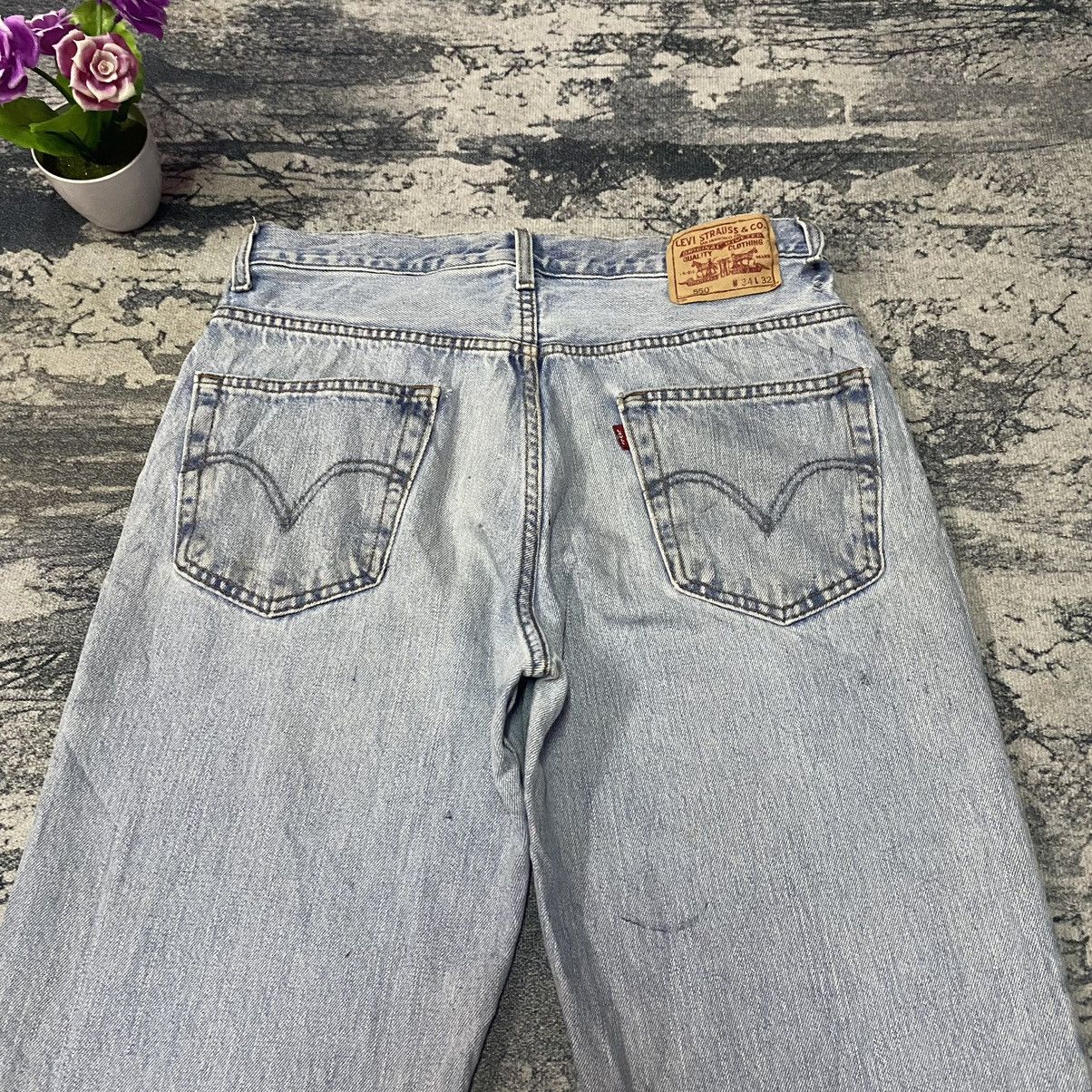Levi's × Levi's Vintage Clothing × Vintage Vintage Levis 550 Relaxed Fit Faded Stain Baggy Denim Jeans Size US 34 / EU 50 - 10 Thumbnail