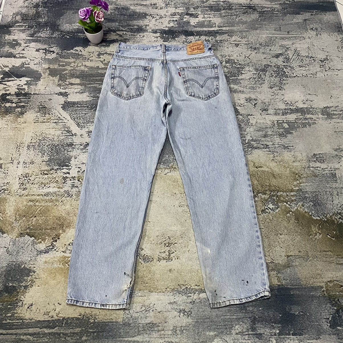 Levi's × Levi's Vintage Clothing × Vintage Vintage Levis 550 Relaxed Fit Faded Stain Baggy Denim Jeans Size US 34 / EU 50 - 2 Thumbnail