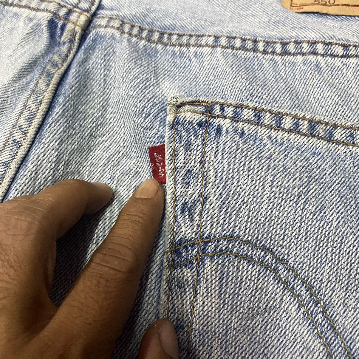 Levi's × Levi's Vintage Clothing × Vintage Vintage Levis 550 Relaxed Fit Faded Stain Baggy Denim Jeans Size US 34 / EU 50 - 15 Thumbnail