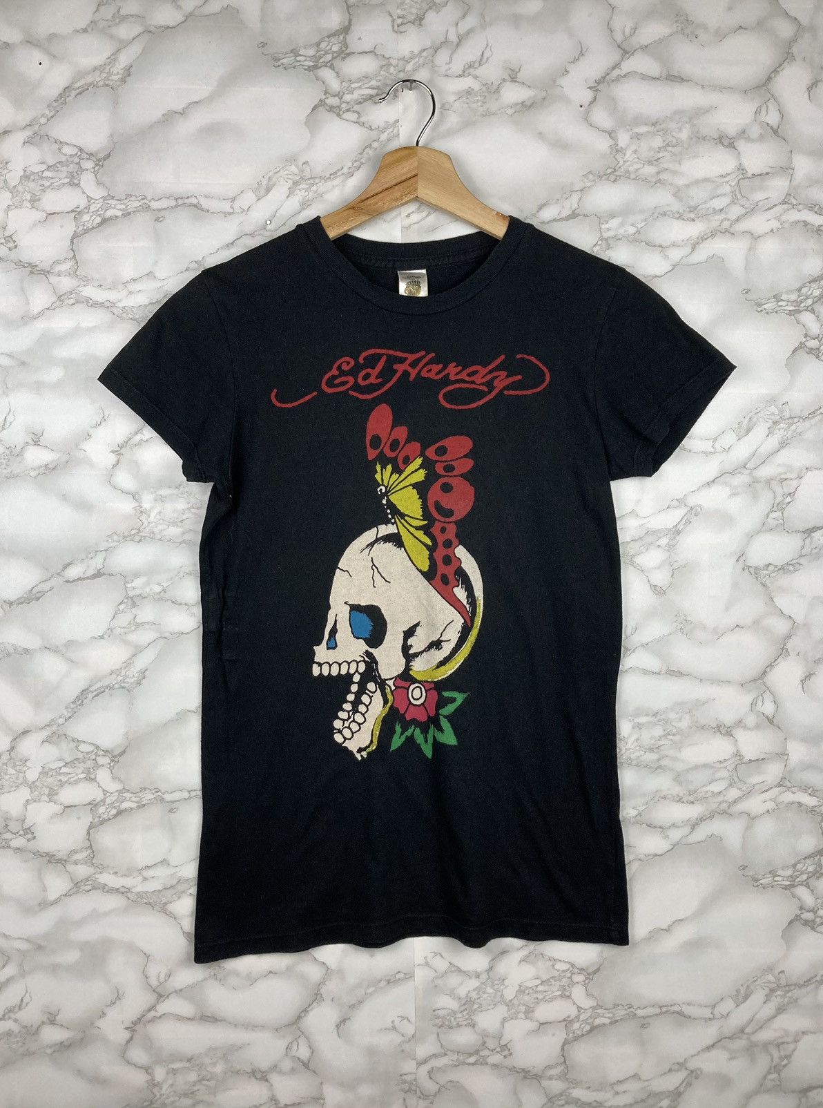 Christian Audigier Ed Hardy by Christian Audigier Skull Tee Size S / US 4 / IT 40 - 2 Thumbnail