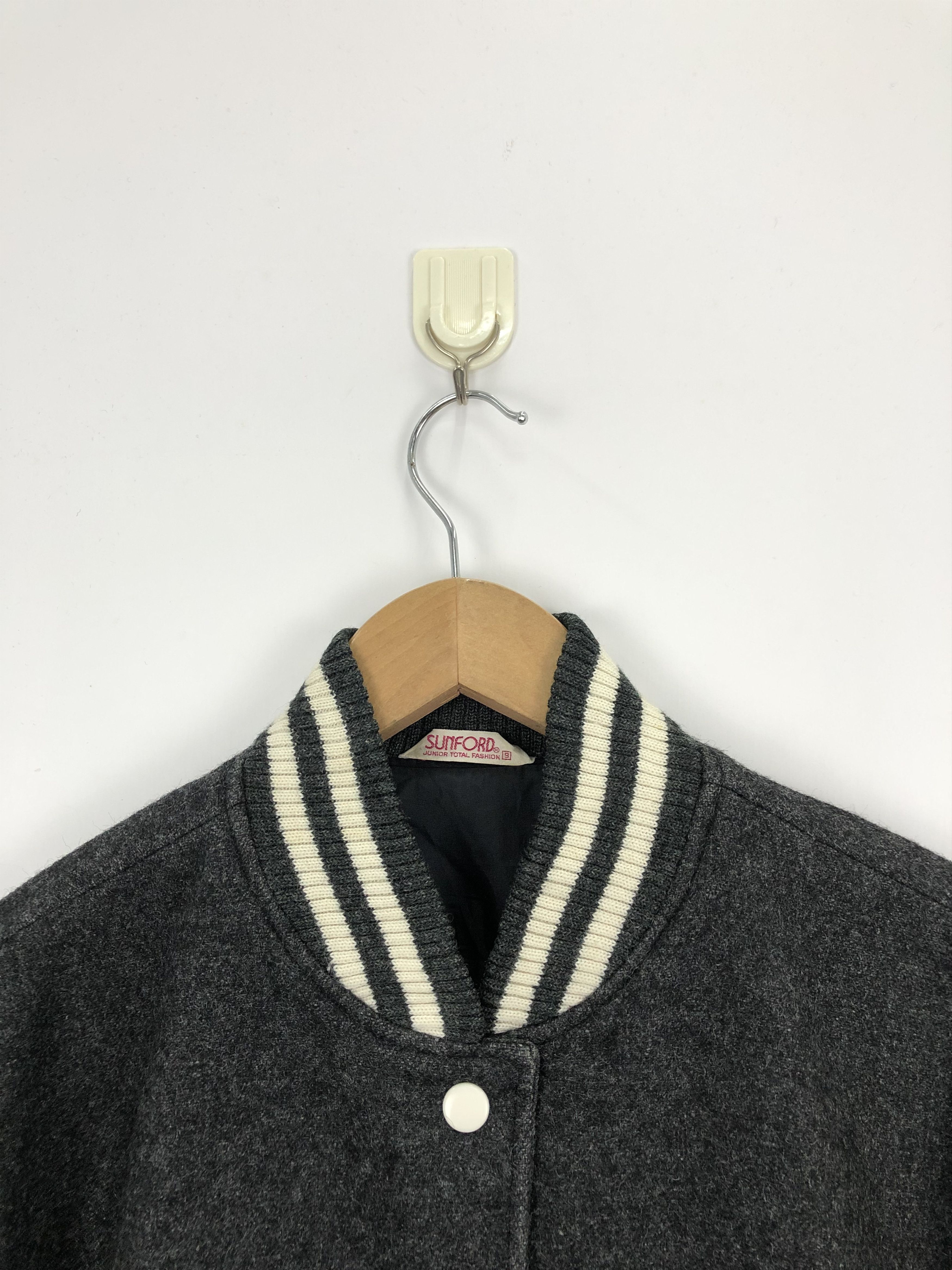 Japanese Brand × Vintage Vintage 90s Japanese Brand Wool Varsity Jacket Size US M / EU 48-50 / 2 - 4 Thumbnail