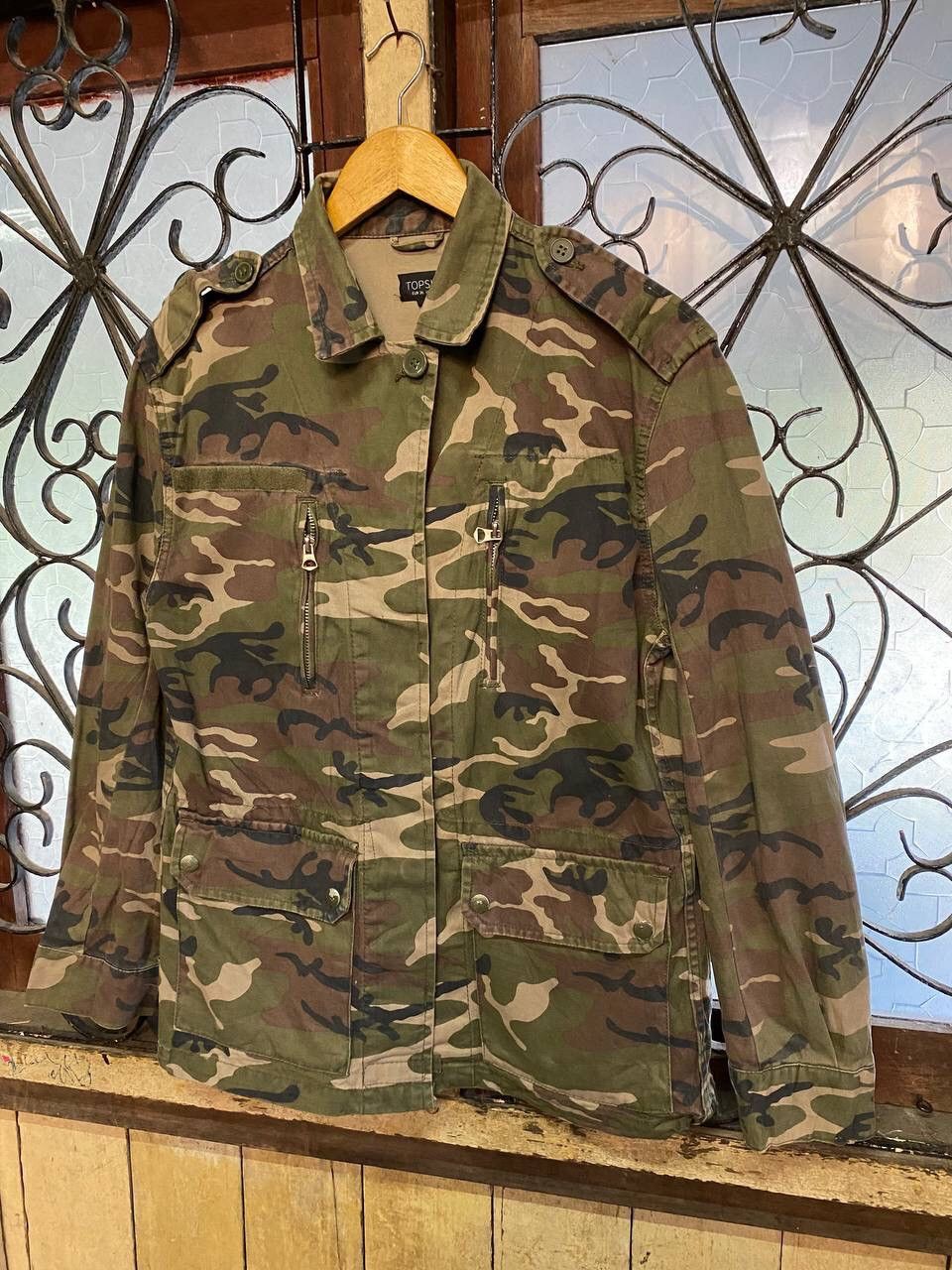 TOPSHOP ARMY CAMOFLAGE JACKET