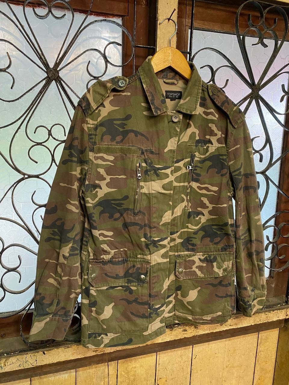 TOPSHOP ARMY CAMOFLAGE JACKET