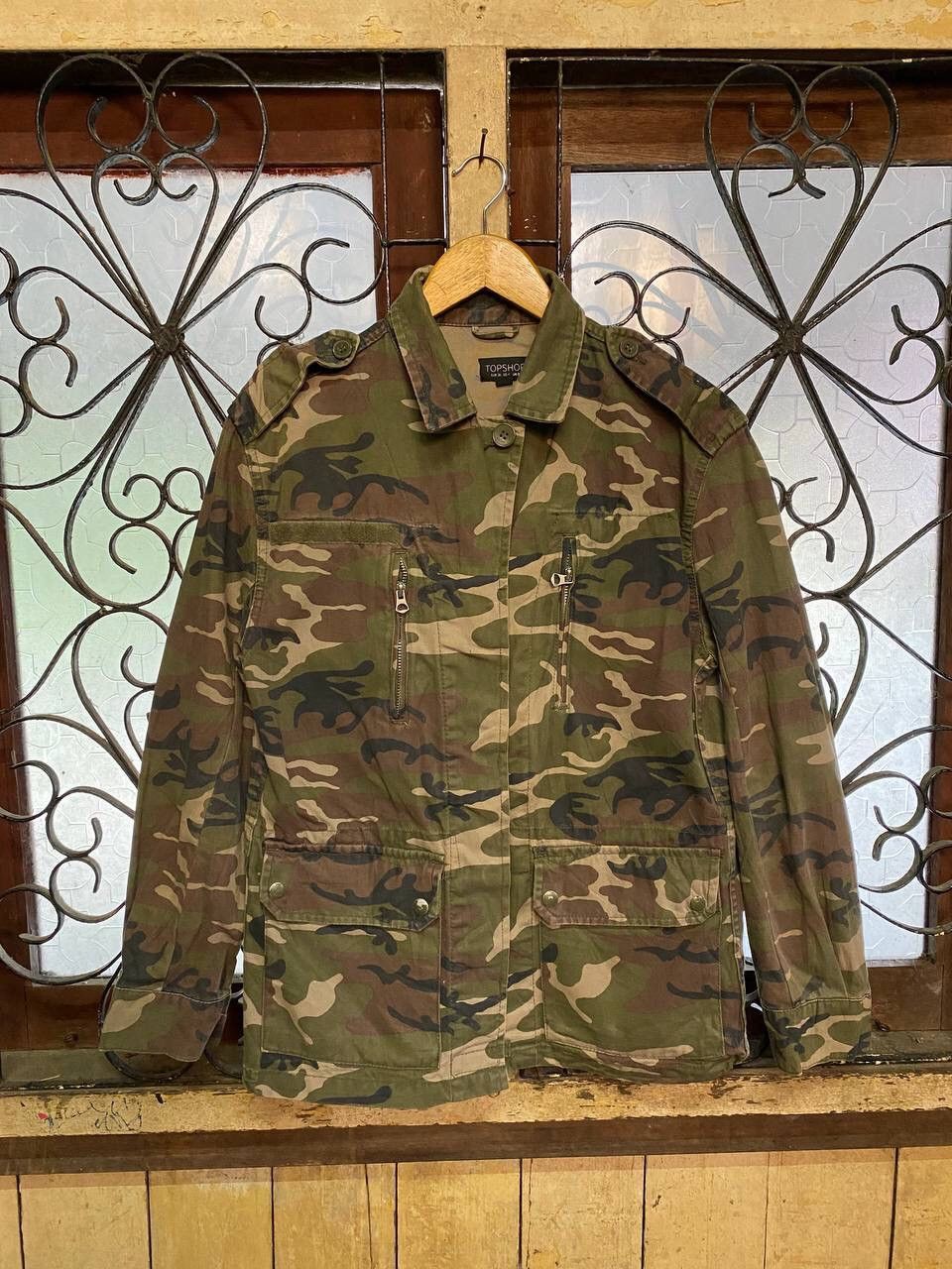 TOPSHOP ARMY CAMOFLAGE JACKET