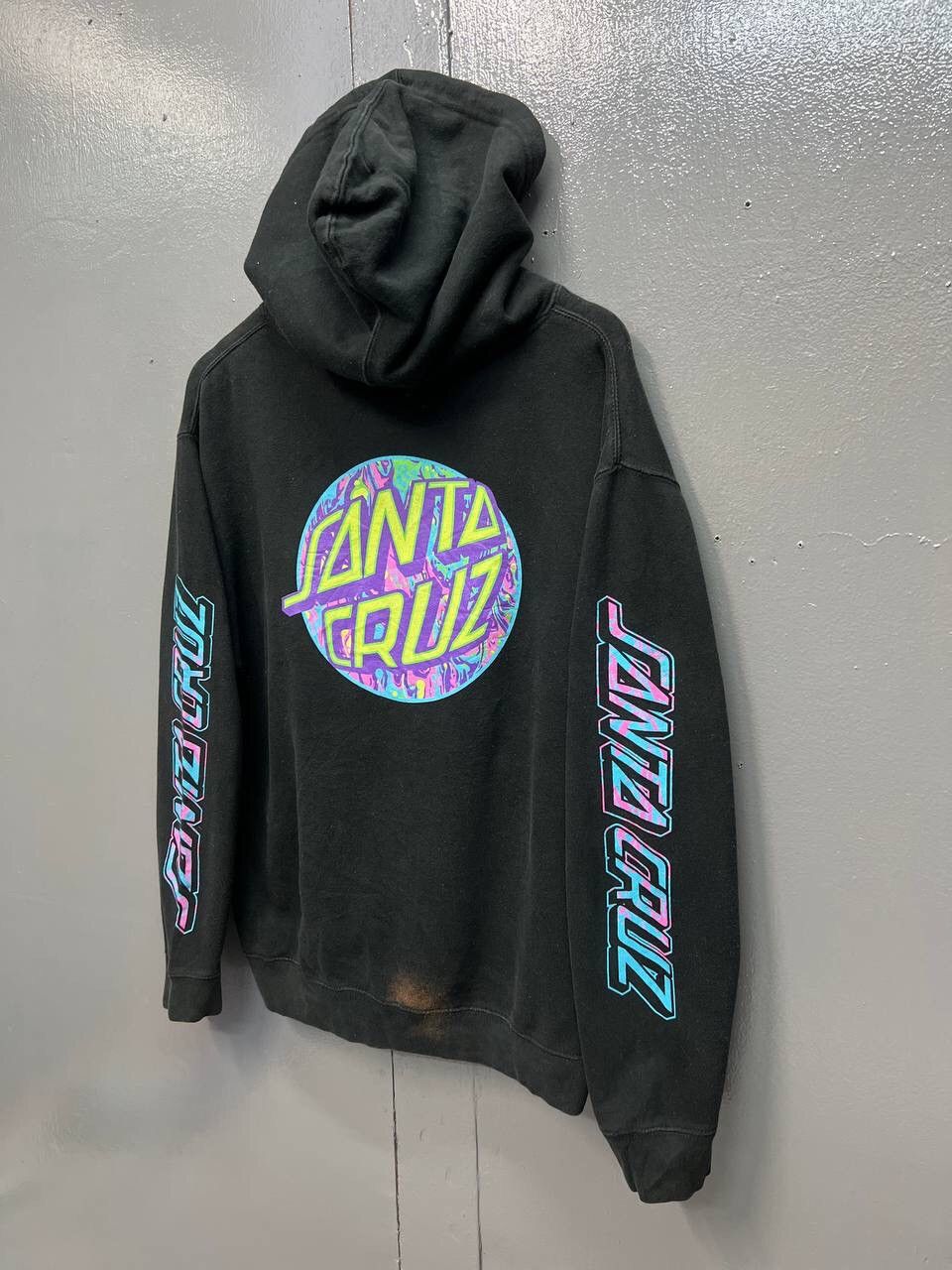 Santa Cruz Skateboards VINTAGE SANTA CRUZ HOODIE BIG LOGO Size US L / EU 52-54 / 3 - 3 Thumbnail