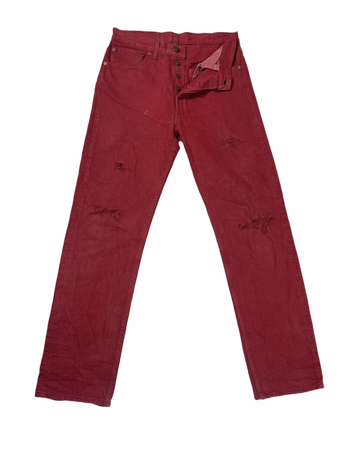 Levi's Vintage Levis 501 distress jeans made in usa Size US 31 - 1 Thumbnail
