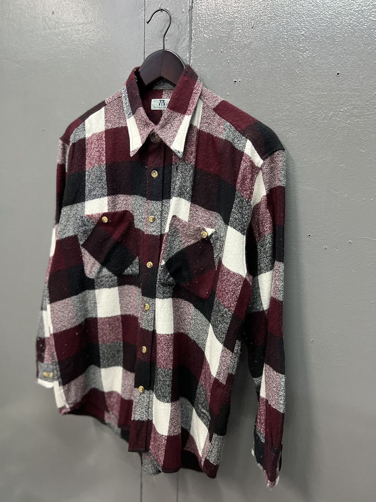 Japanese Brand WORK PLANT WOOL PLAID BUTTON UP SHIRT Size US M / EU 48-50 / 2 - 3 Thumbnail