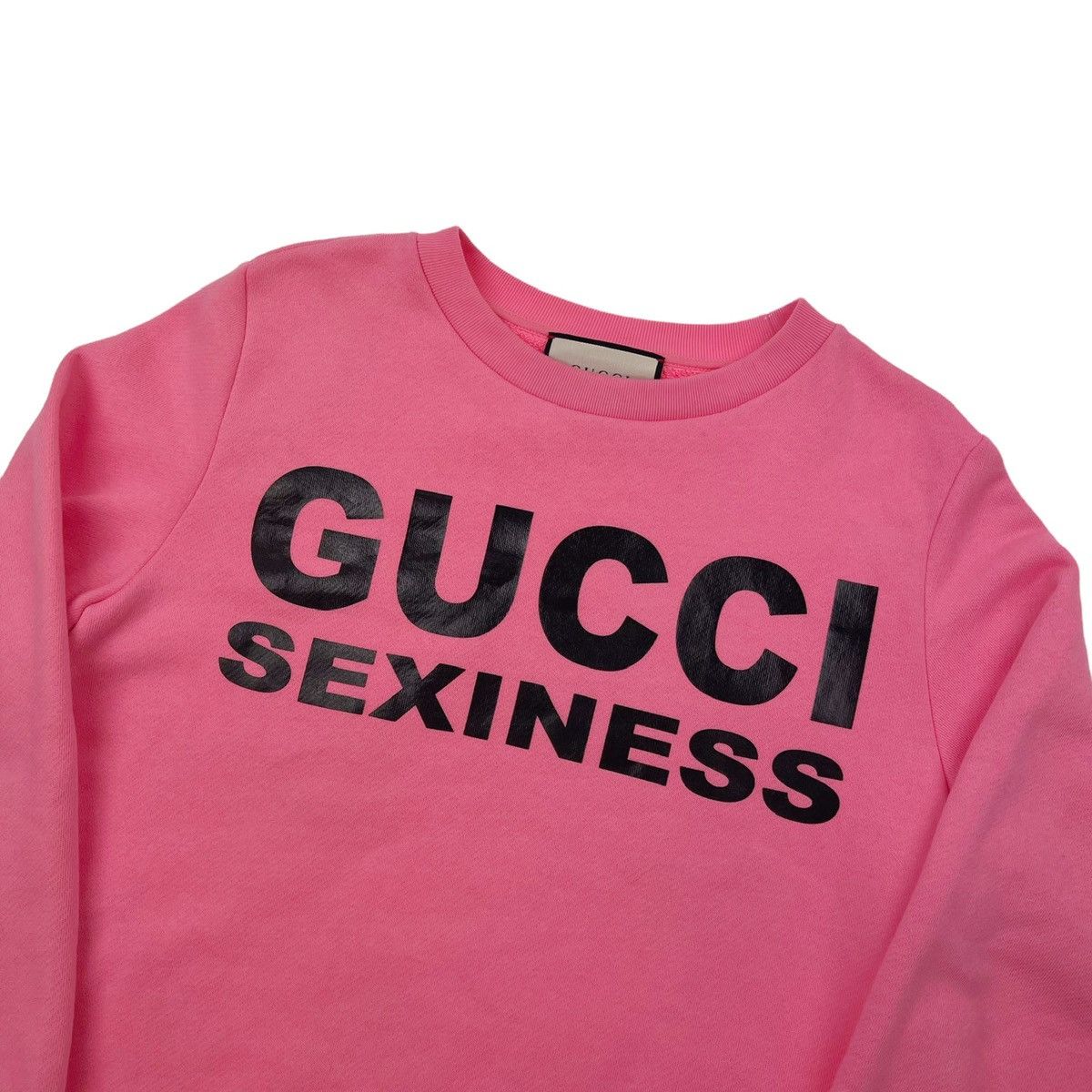 image of Gucci Sexiness Sweatshirt in Pink, Women's (Size Medium)