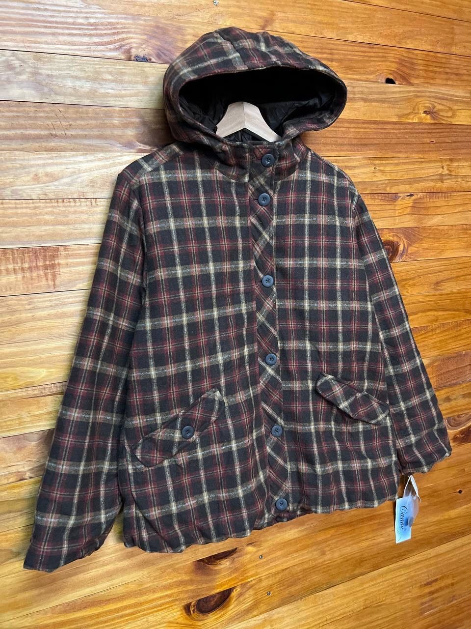 Japanese Brand CANOE WOOL HOODIE JACKET Size US L / EU 52-54 / 3 - 2 Thumbnail
