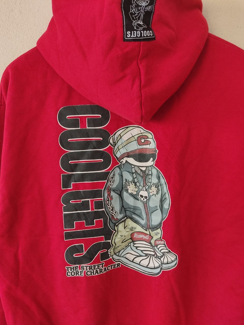 Rap Tees × Vintage VINTAGE COOL GET HIP-HOP RED HOODIE Size US M / EU 48-50 / 2 - 5 Thumbnail