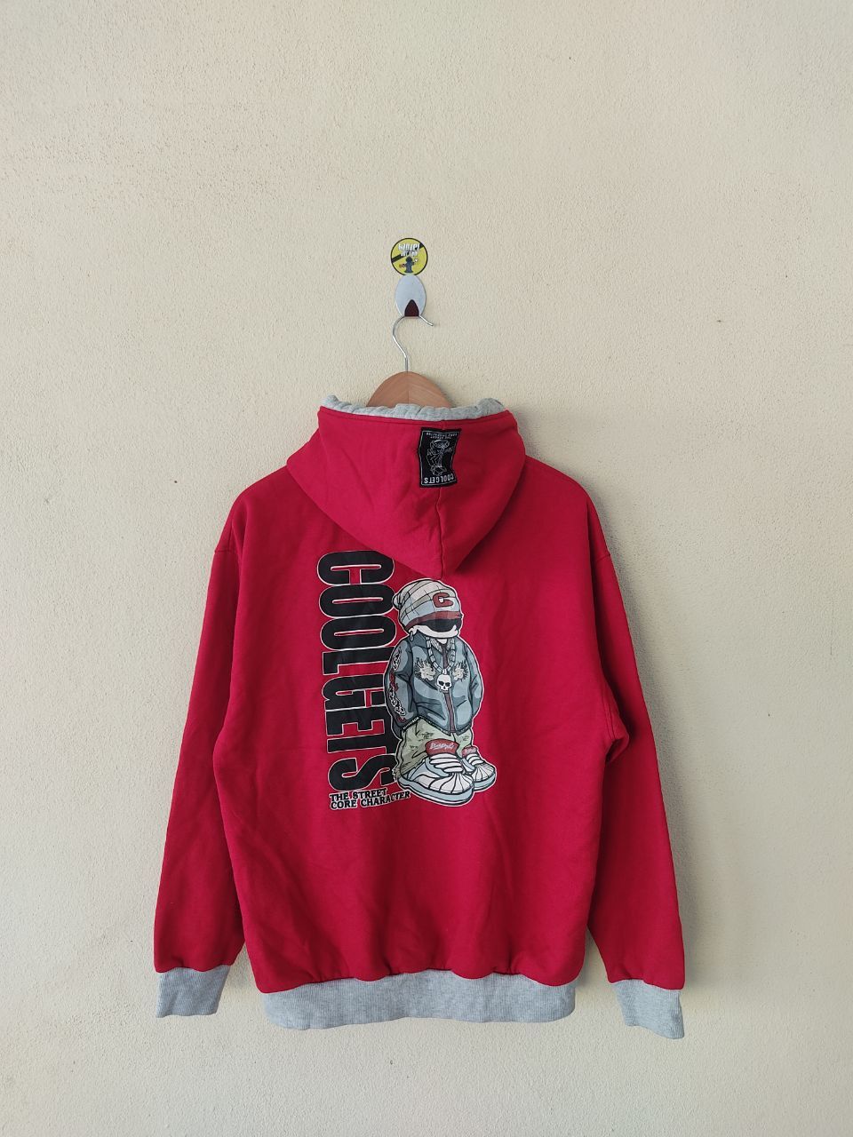 Rap Tees × Vintage VINTAGE COOL GET HIP-HOP RED HOODIE Size US M / EU 48-50 / 2 - 1 Thumbnail